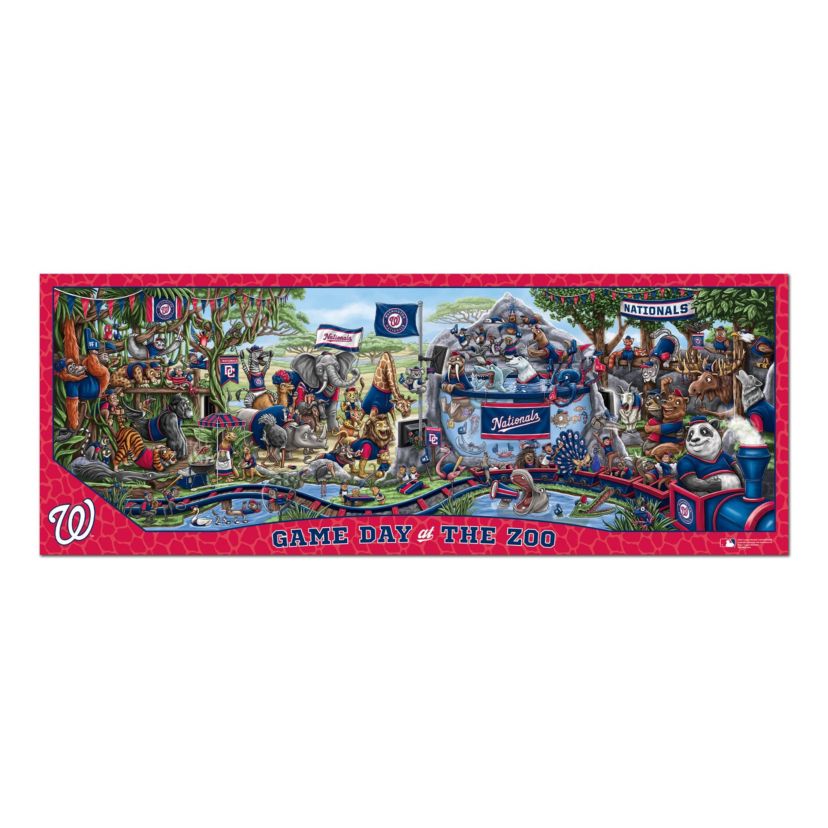 YouTheFan MLB Washington Nationals Game Day At The Zoo 500pc Puzzle