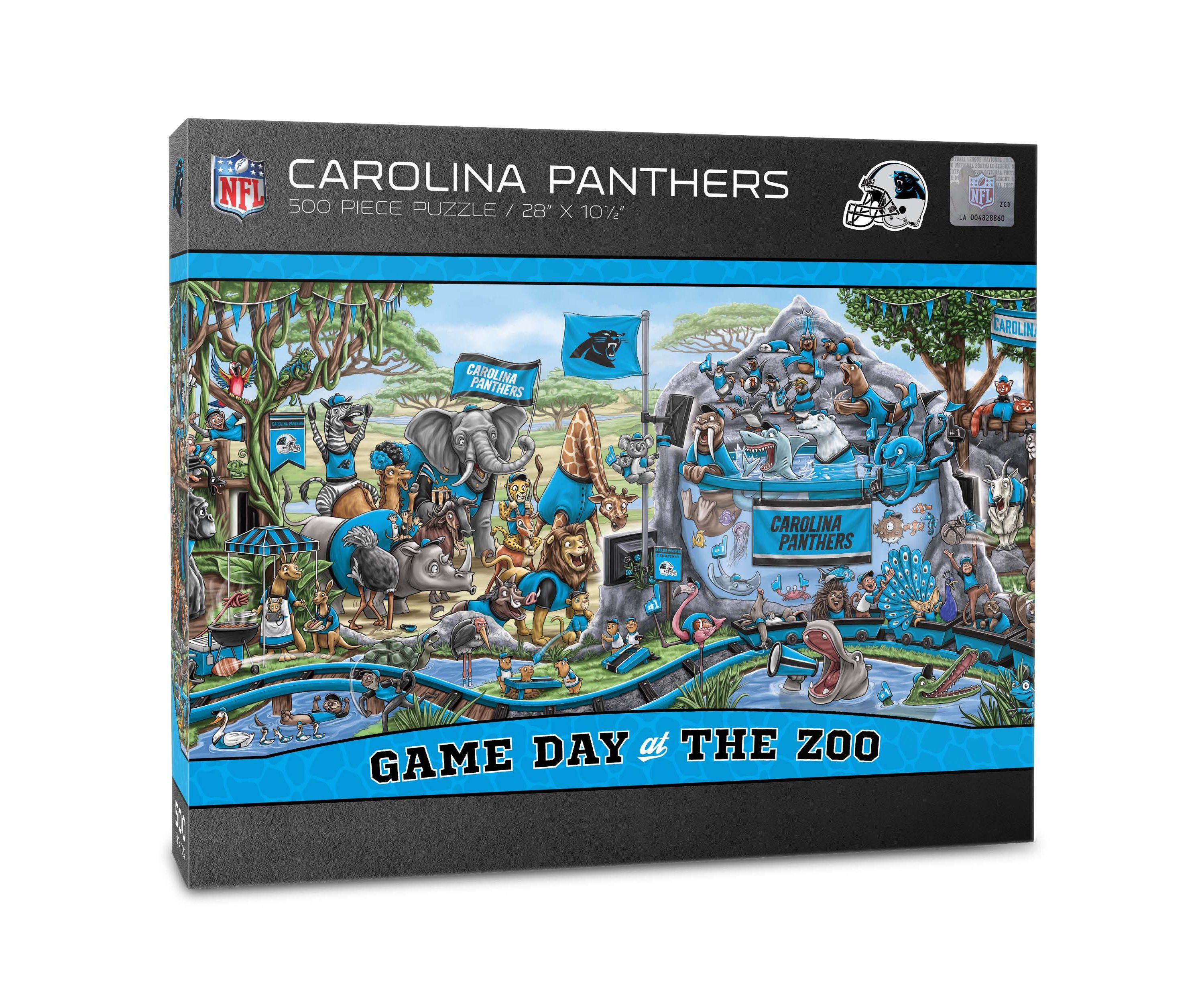 YouTheFan NFL Carolina Panthers Game Day At The Zoo 500pc Puzzle