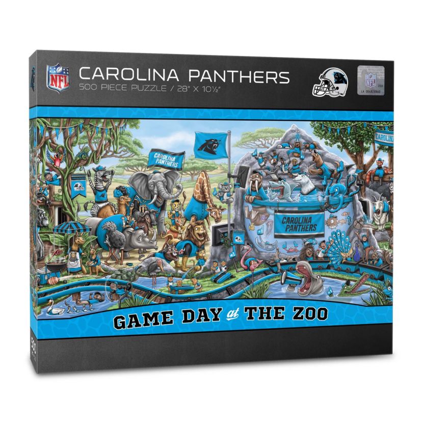 YouTheFan NFL Carolina Panthers Game Day At The Zoo 500pc Puzzle