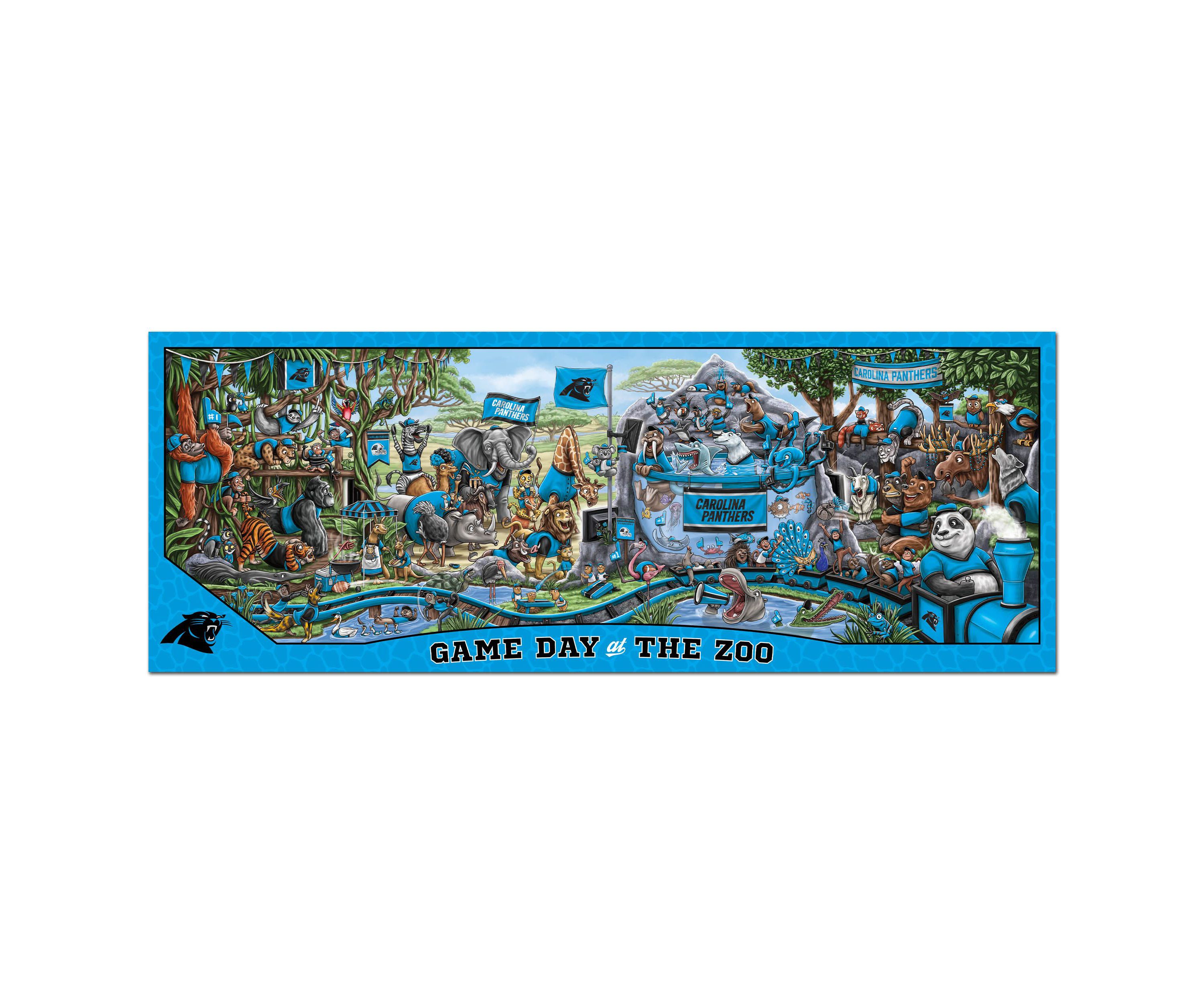 YouTheFan NFL Carolina Panthers Game Day At The Zoo 500pc Puzzle