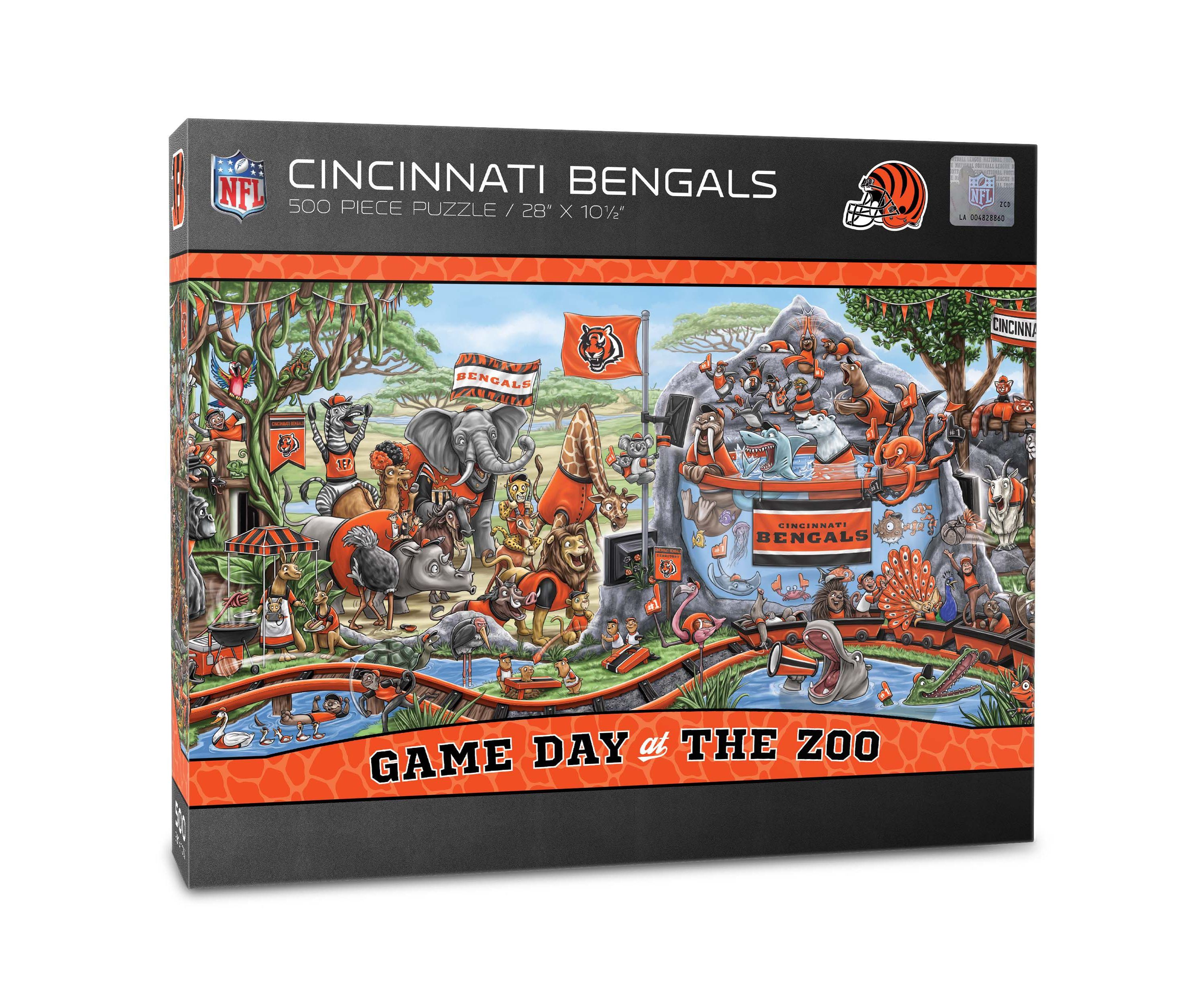 YouTheFan NFL Cincinnati Bengals Game Day At The Zoo 500pc Puzzle