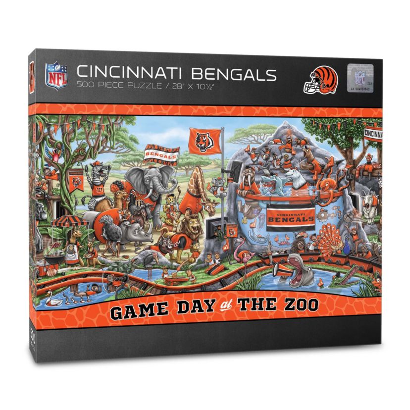 YouTheFan NFL Cincinnati Bengals Game Day At The Zoo 500pc Puzzle