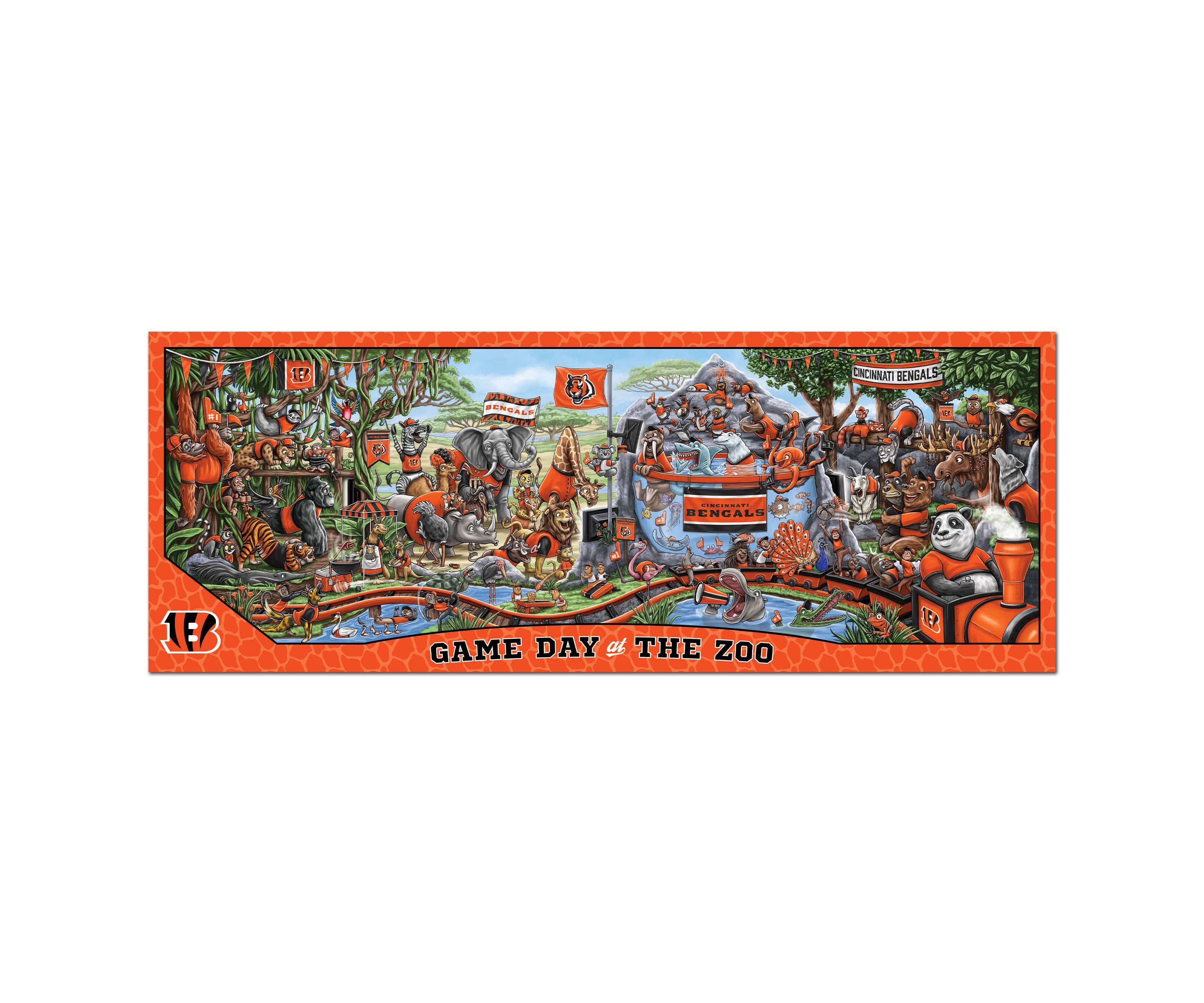 YouTheFan NFL Cincinnati Bengals Game Day At The Zoo 500pc Puzzle