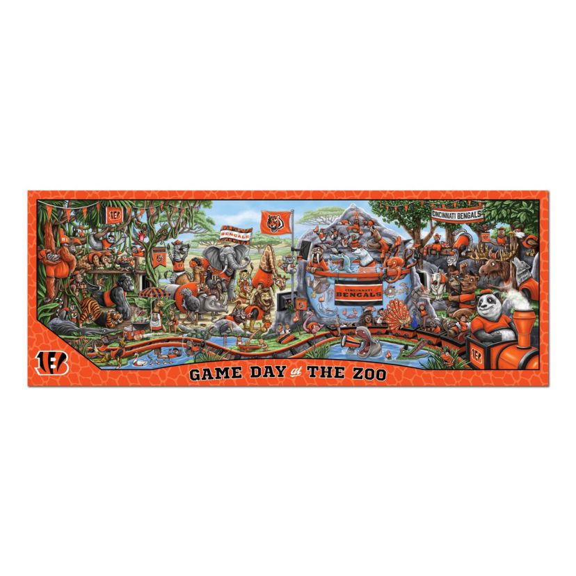YouTheFan NFL Cincinnati Bengals Game Day At The Zoo 500pc Puzzle