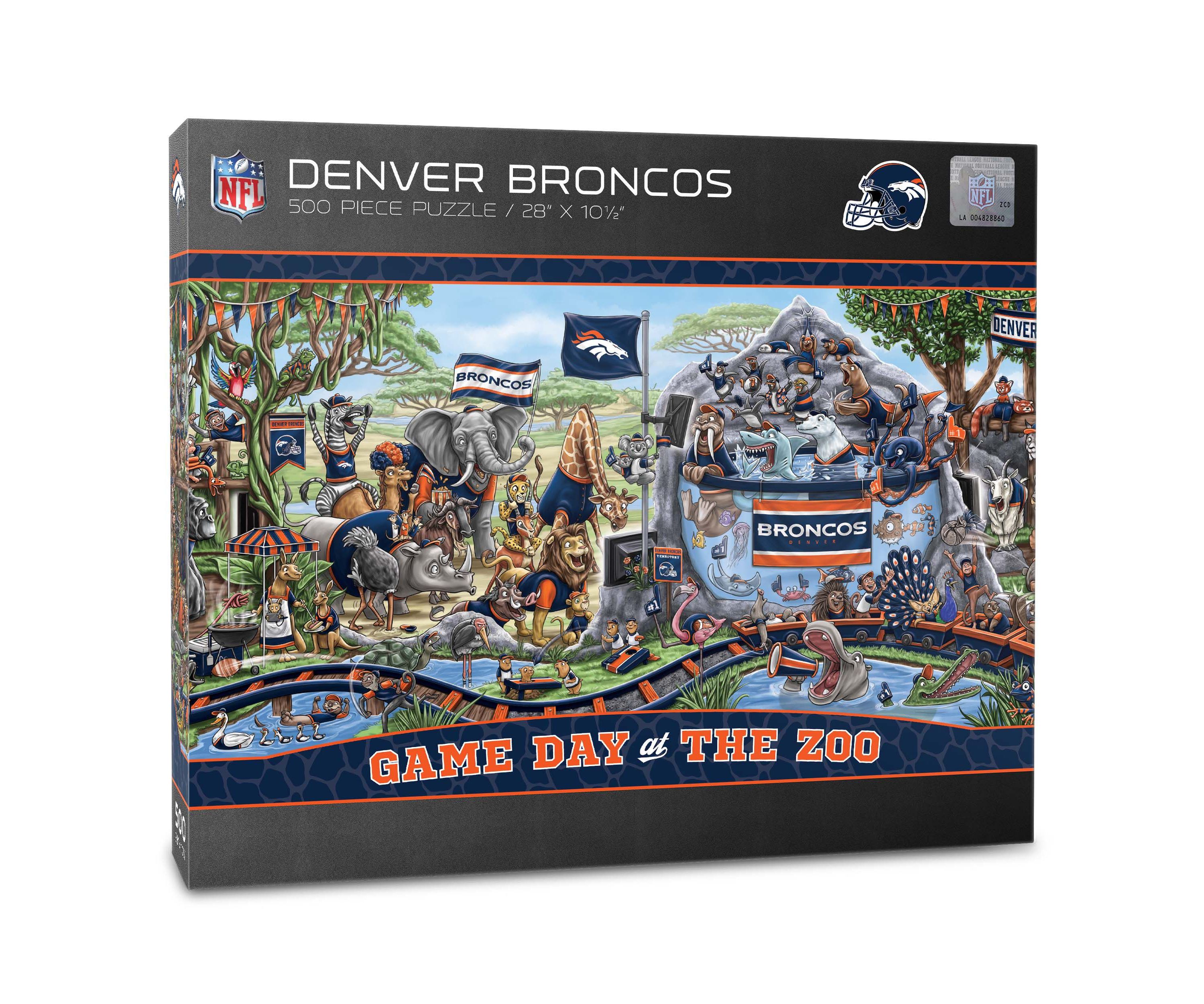 YouTheFan NFL Denver Broncos Game Day At The Zoo 500pc Puzzle