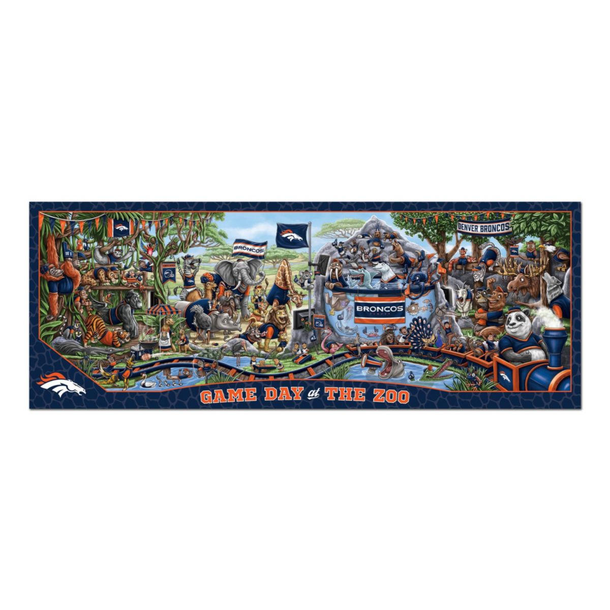 YouTheFan NFL Denver Broncos Game Day At The Zoo 500pc Puzzle