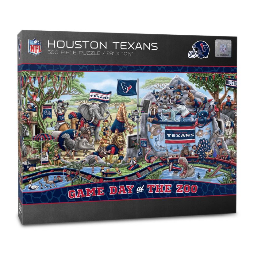 YouTheFan NFL Houston Texans Game Day At The Zoo 500pc Puzzle