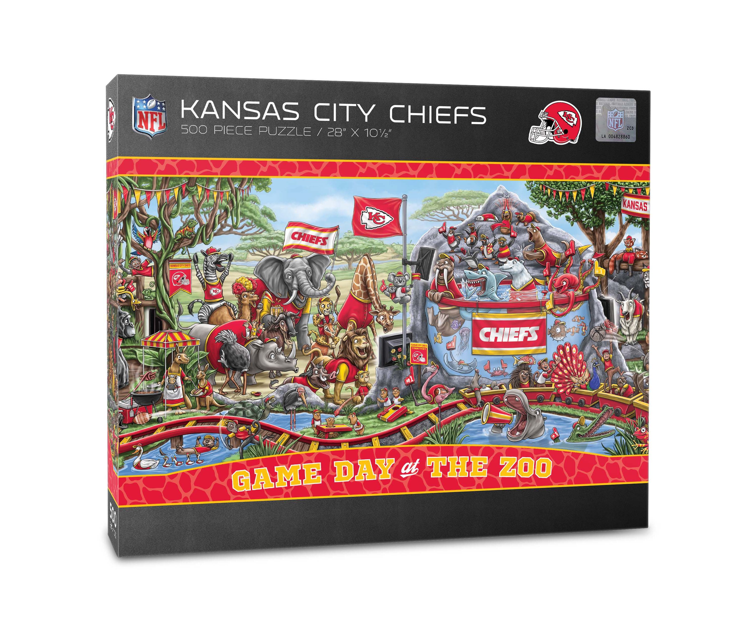 YouTheFan NFL Kansas City Chiefs Game Day At The Zoo 500pc Puzzle
