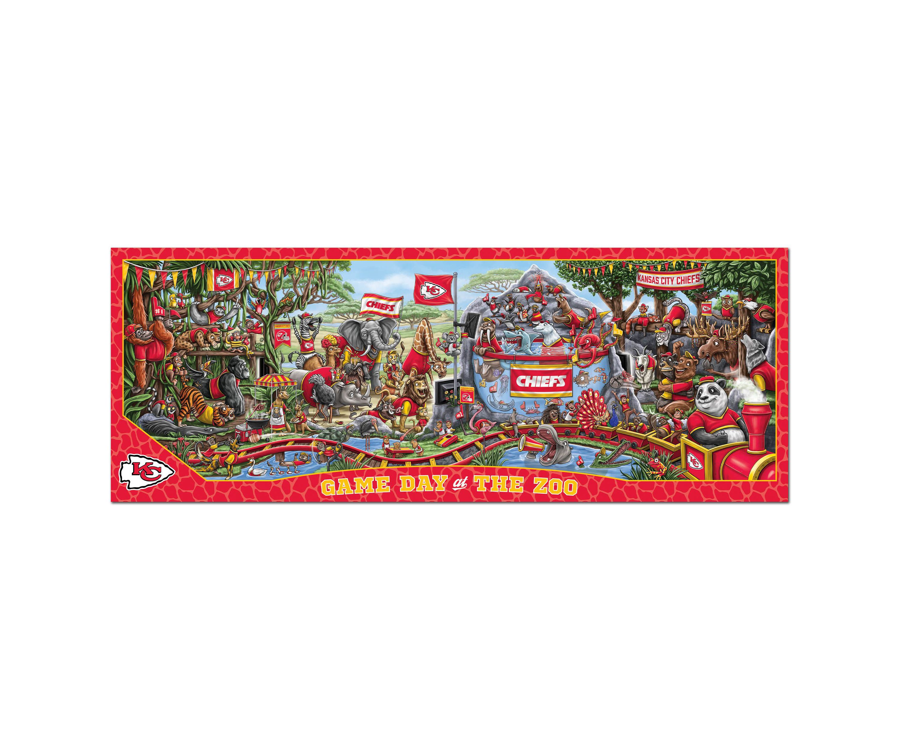 YouTheFan NFL Kansas City Chiefs Game Day At The Zoo 500pc Puzzle