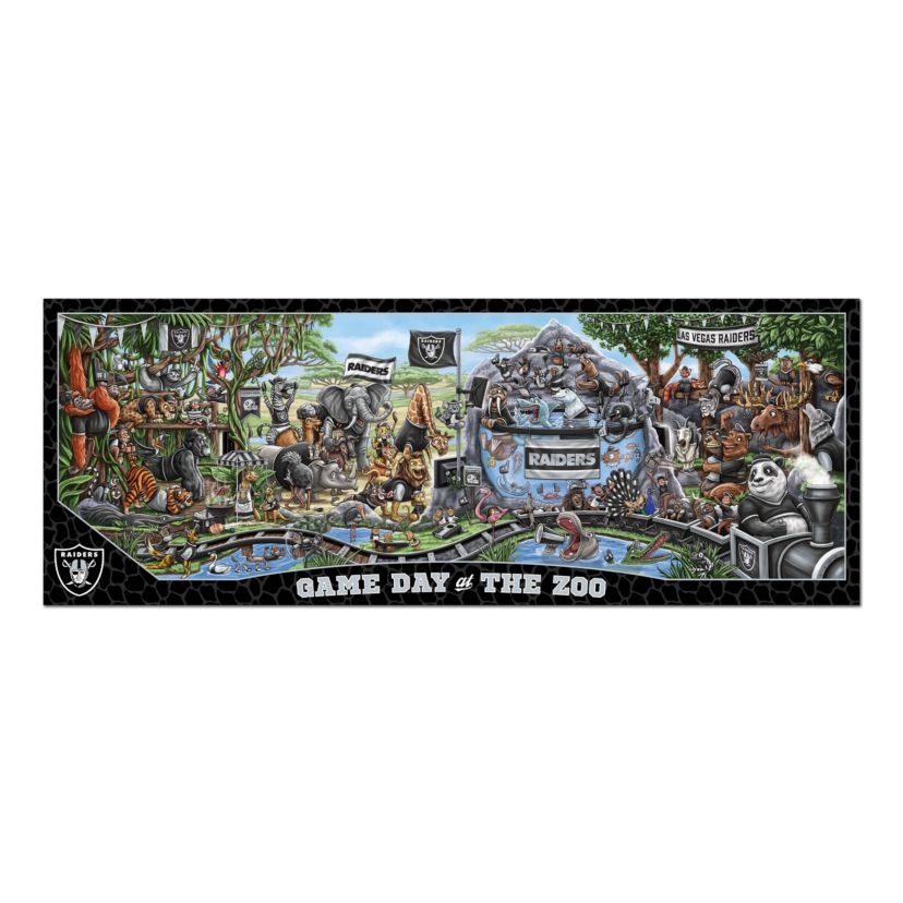 Oakland Raiders YouTheFan NFL Las Vegas Raiders Game Day At The Zoo 500pc Puzzle