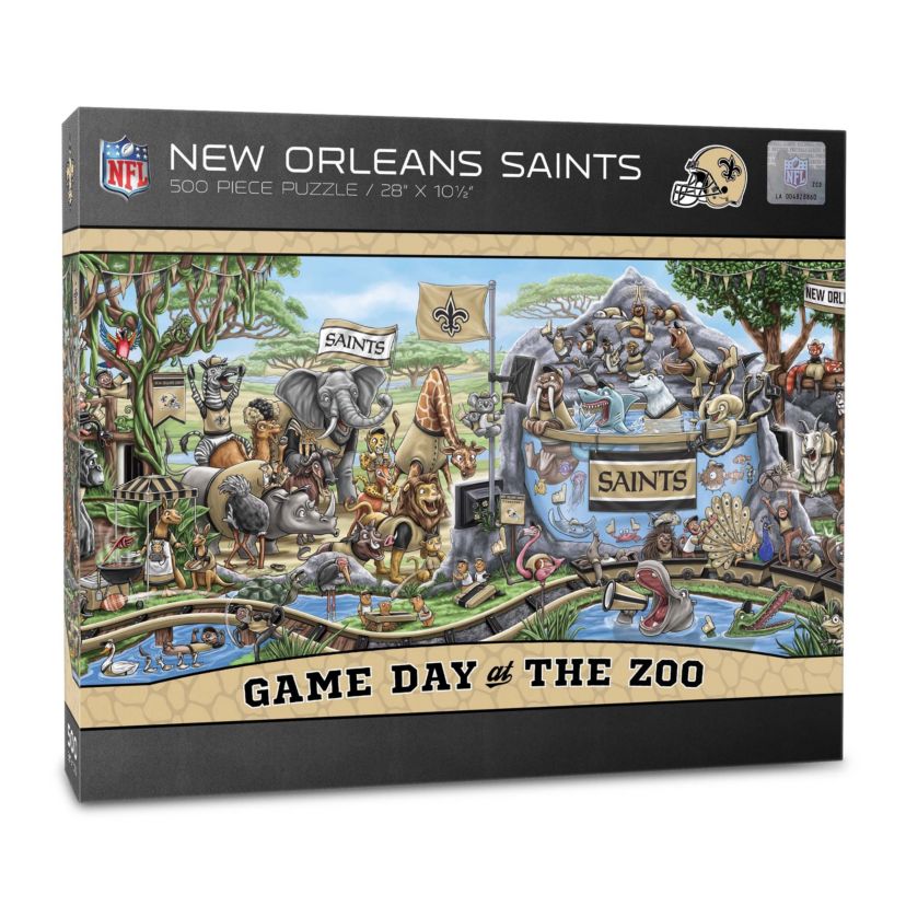 YouTheFan NFL New Orleans Saints Game Day At The Zoo 500pc Puzzle