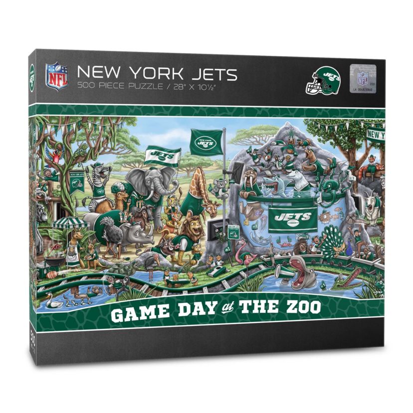 YouTheFan NFL New York Jets Game Day At The Zoo 500pc Puzzle