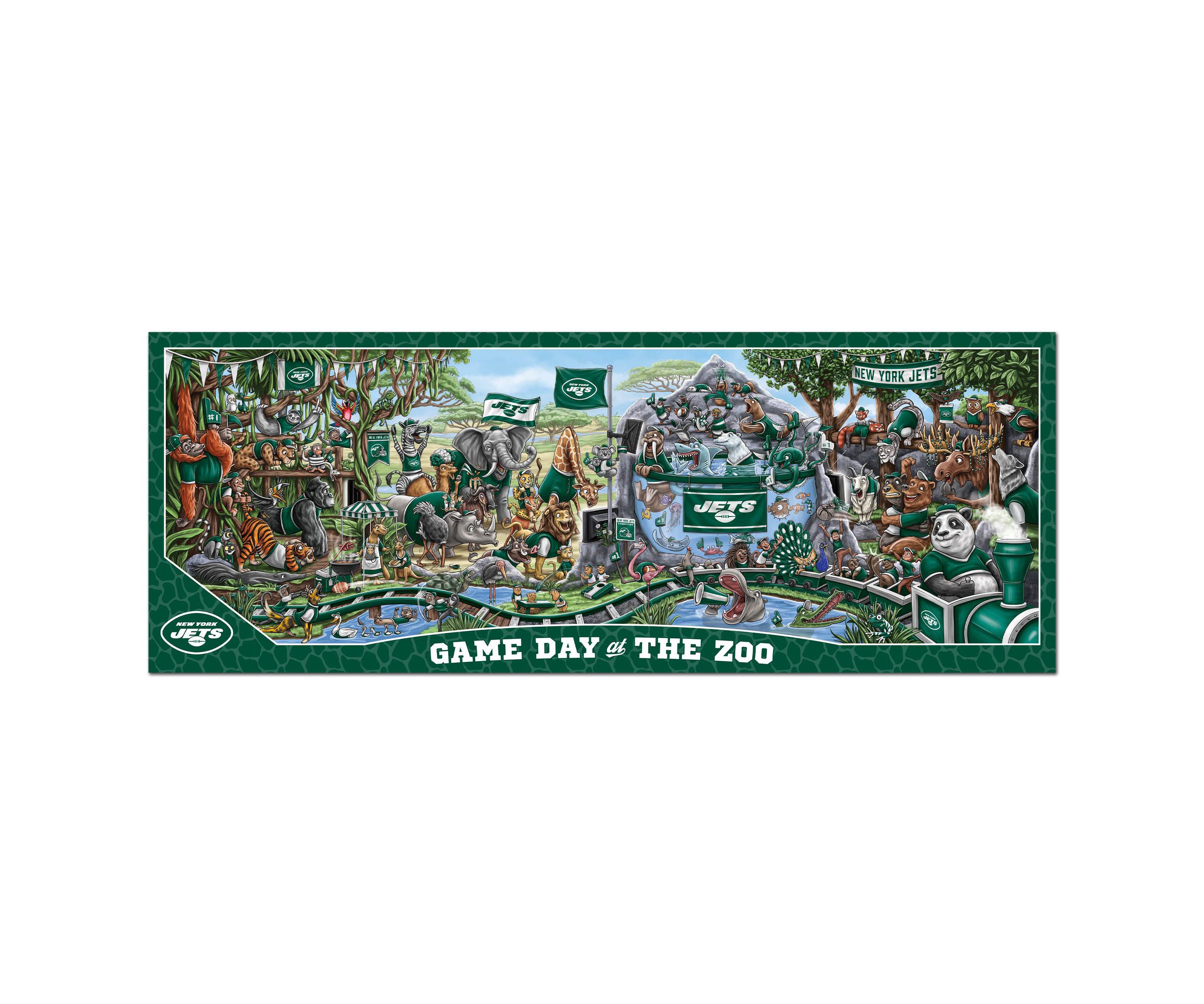 YouTheFan NFL New York Jets Game Day At The Zoo 500pc Puzzle