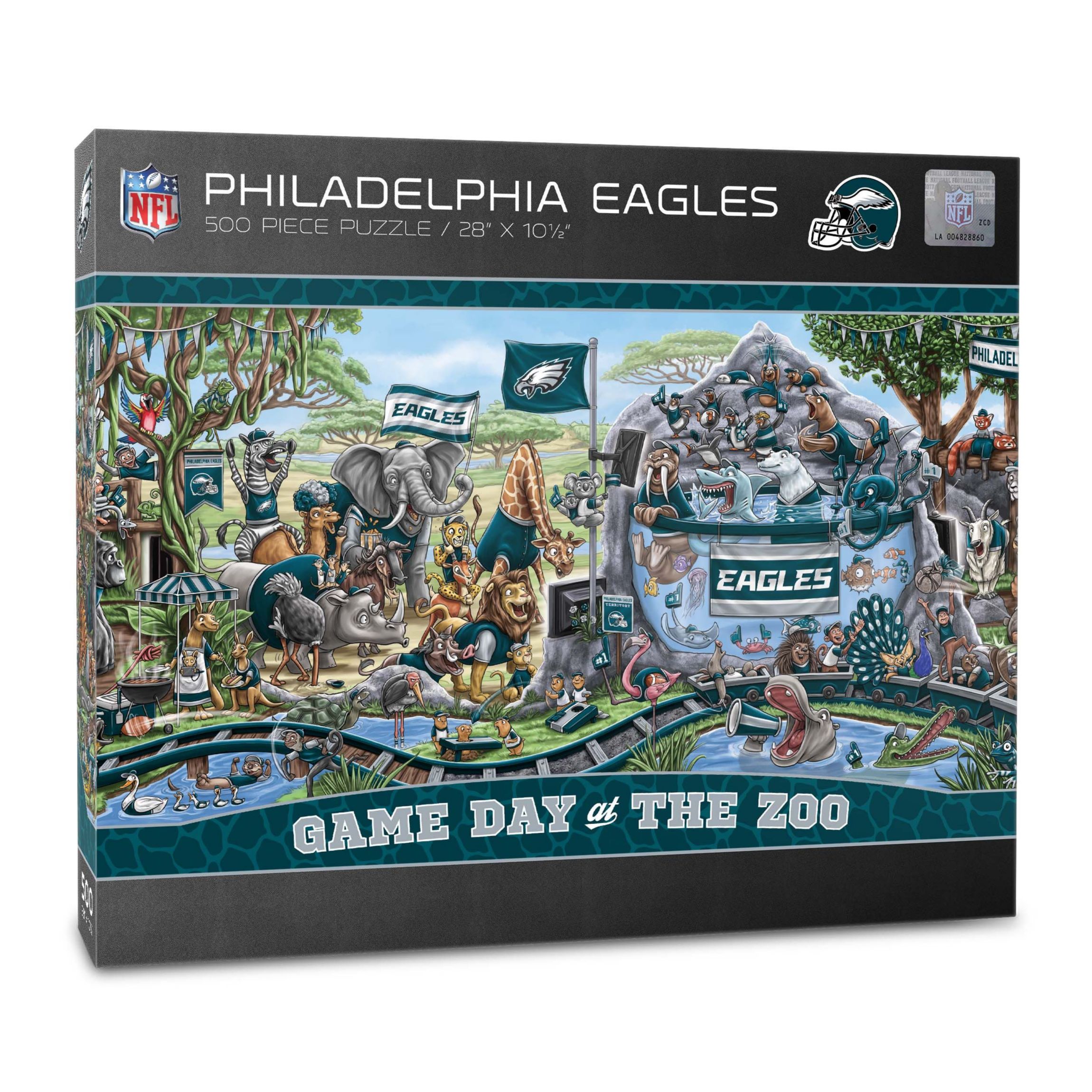 YouTheFan NFL Philadelphia Eagles Game Day At The Zoo 500pc Puzzle