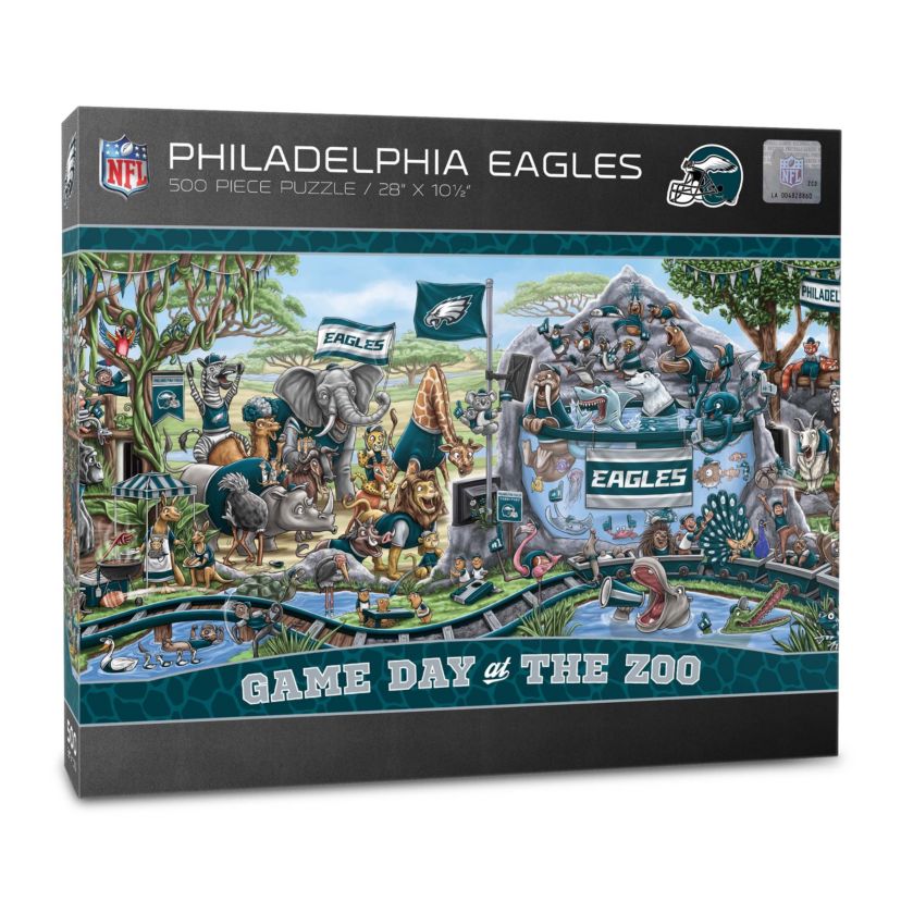 YouTheFan NFL Philadelphia Eagles Game Day At The Zoo 500pc Puzzle