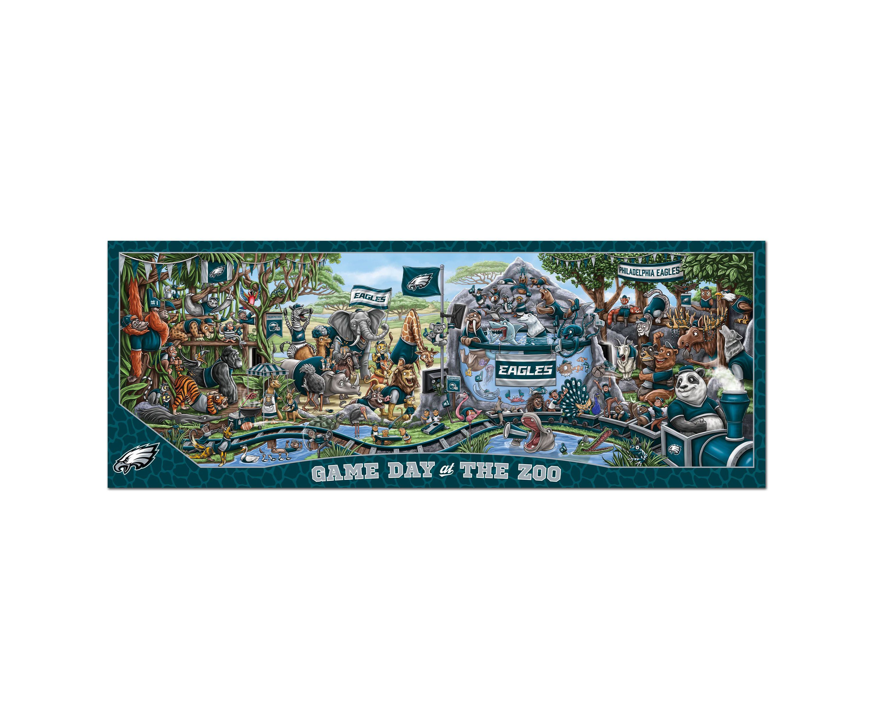 YouTheFan NFL Philadelphia Eagles Game Day At The Zoo 500pc Puzzle