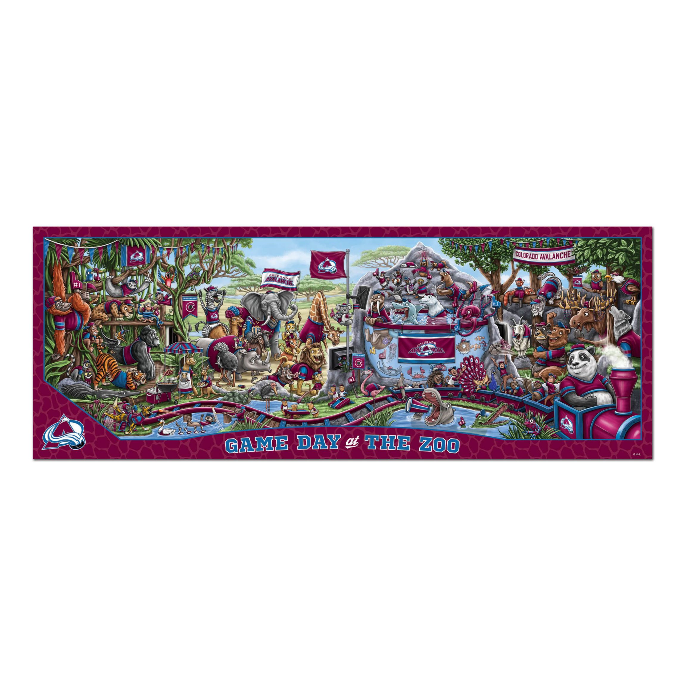YouTheFan NHL Colorado Avalanche Game Day At The Zoo 500pc Puzzle
