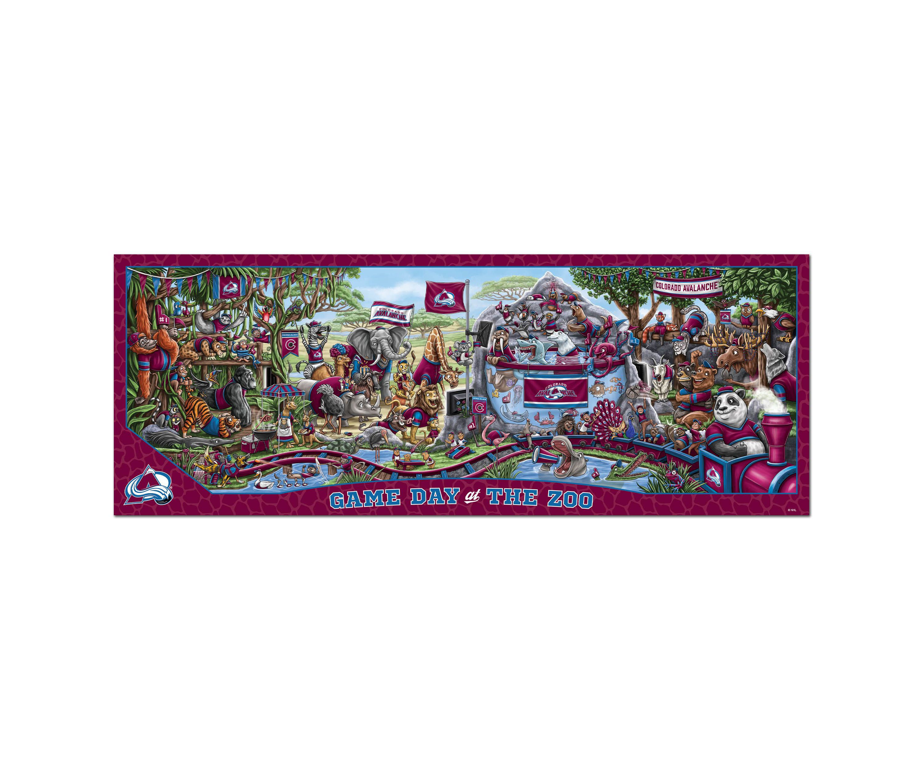 YouTheFan NHL Colorado Avalanche Game Day At The Zoo 500pc Puzzle