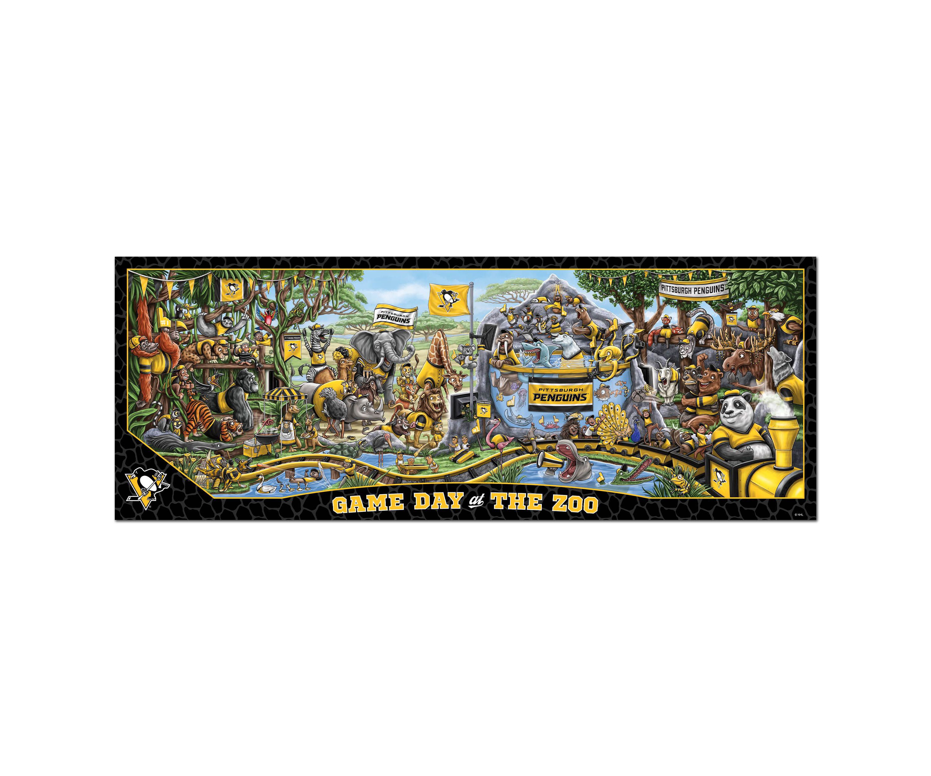 YouTheFan NHL Pittsburgh Penguins Game Day At The Zoo 500pc Puzzle