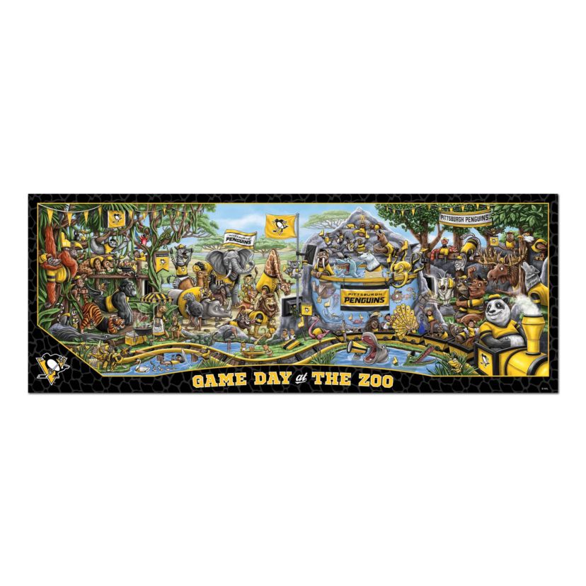 YouTheFan NHL Pittsburgh Penguins Game Day At The Zoo 500pc Puzzle