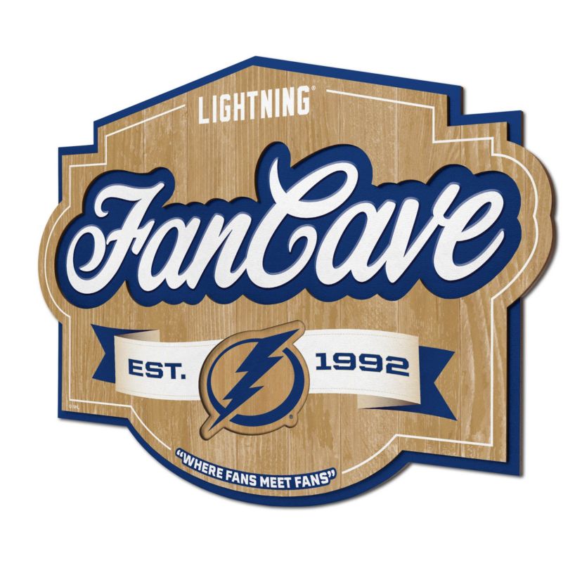 YouTheFan NHL Tampa Bay Lightning Fan Cave Sign