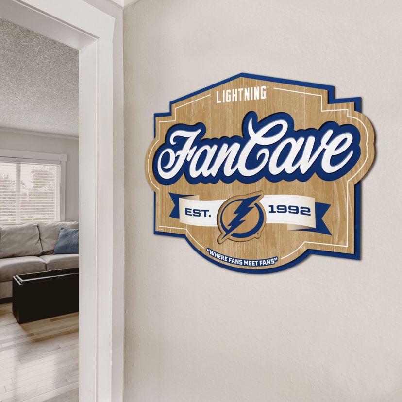 YouTheFan NHL Tampa Bay Lightning Fan Cave Sign