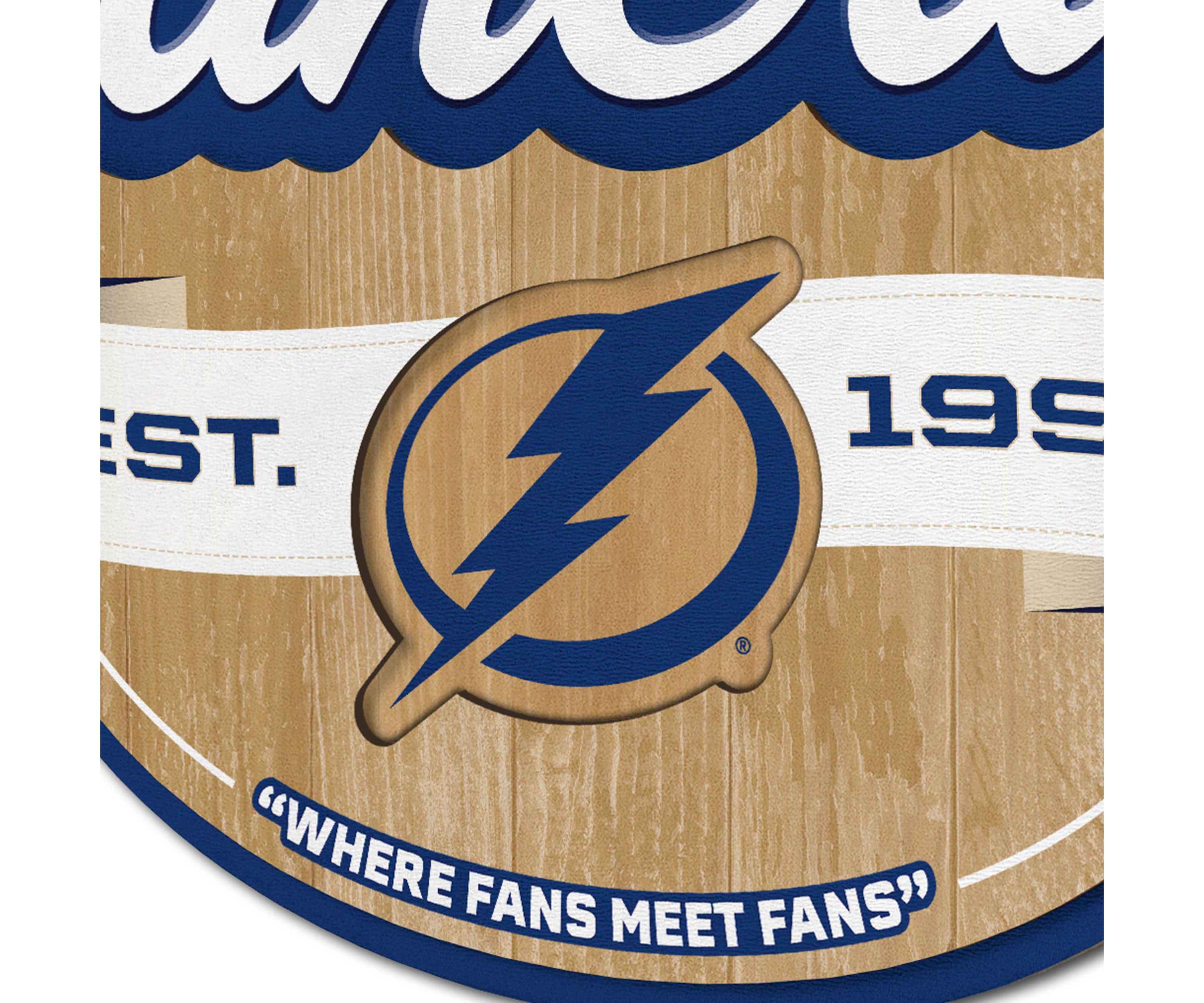 YouTheFan NHL Tampa Bay Lightning Fan Cave Sign