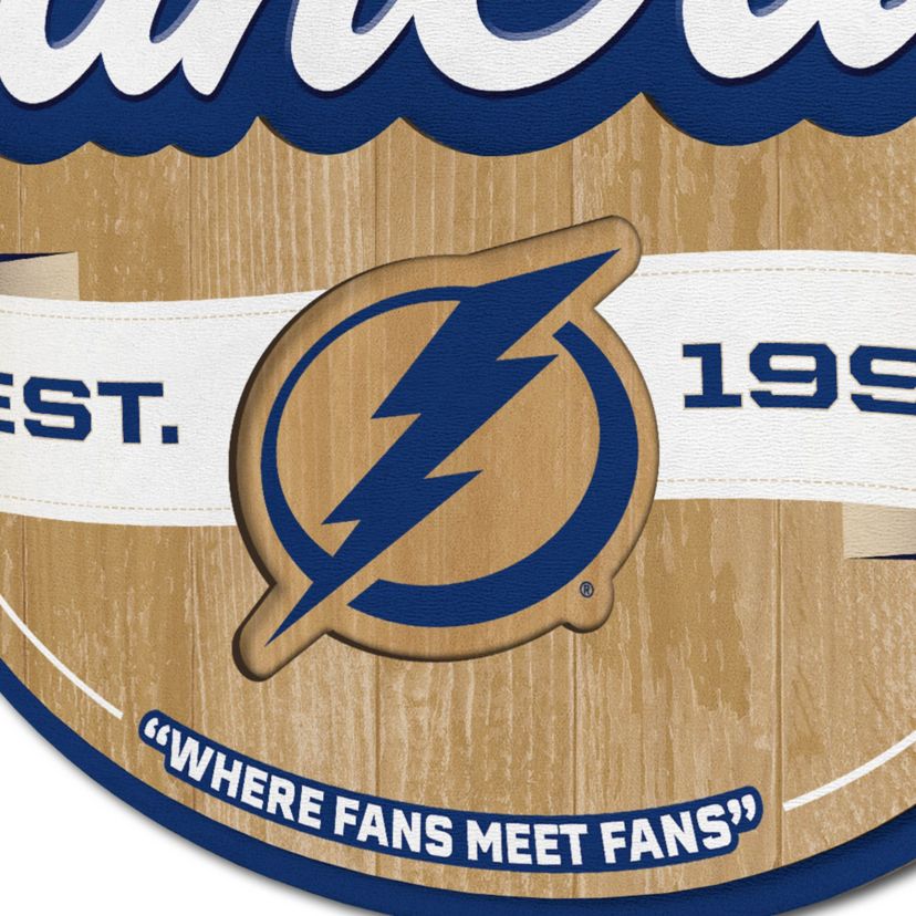 YouTheFan NHL Tampa Bay Lightning Fan Cave Sign