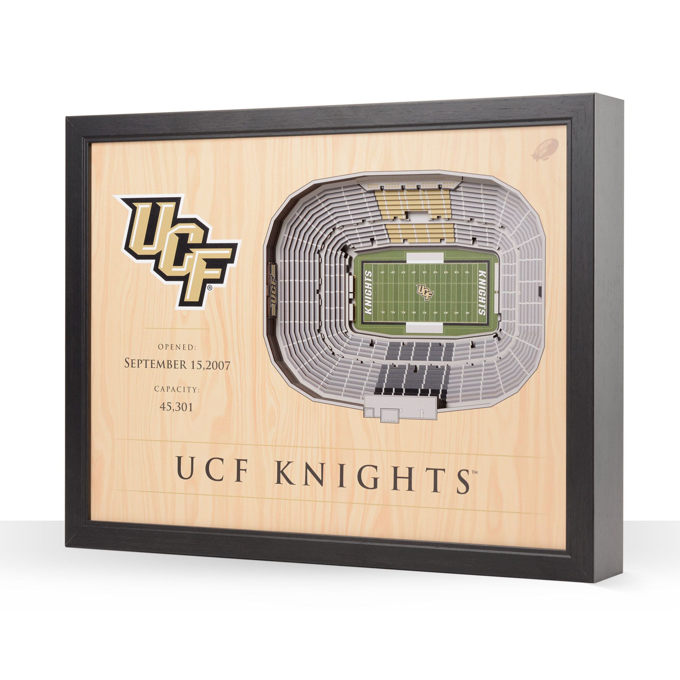 YouTheFan NCAA Central Florida Knights 25-Layer StadiumViews 3D Wall Art - Spectrum Stadium