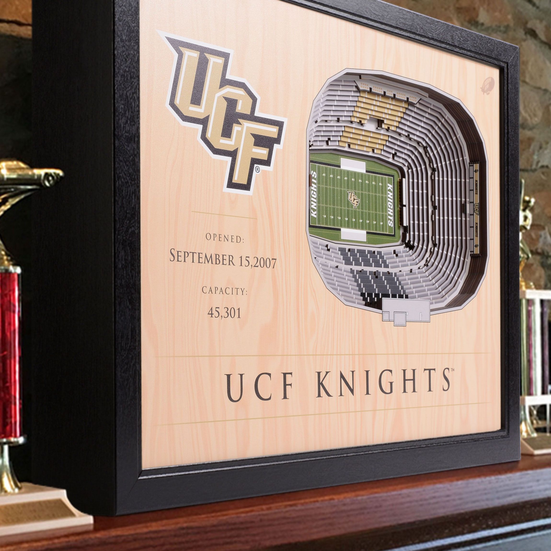 YouTheFan NCAA Central Florida Knights 25-Layer StadiumViews 3D Wall Art - Spectrum Stadium