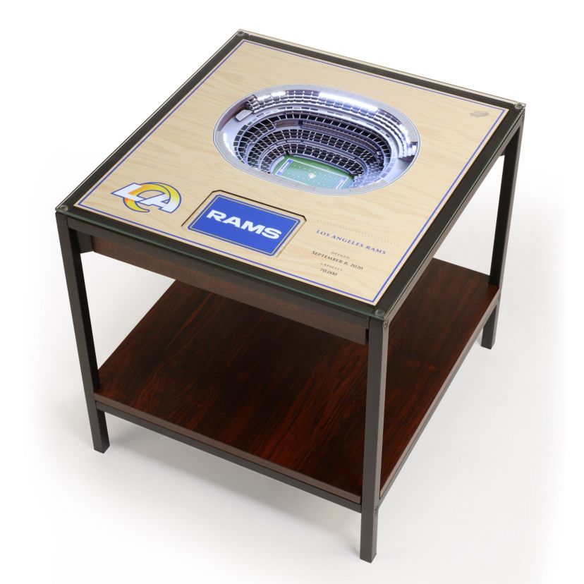 Tampa Bay Buccaneers YouTheFan NFL Los Angeles Rams 25-Layer StadiumViews Lighted End Table - SoFi Stadium