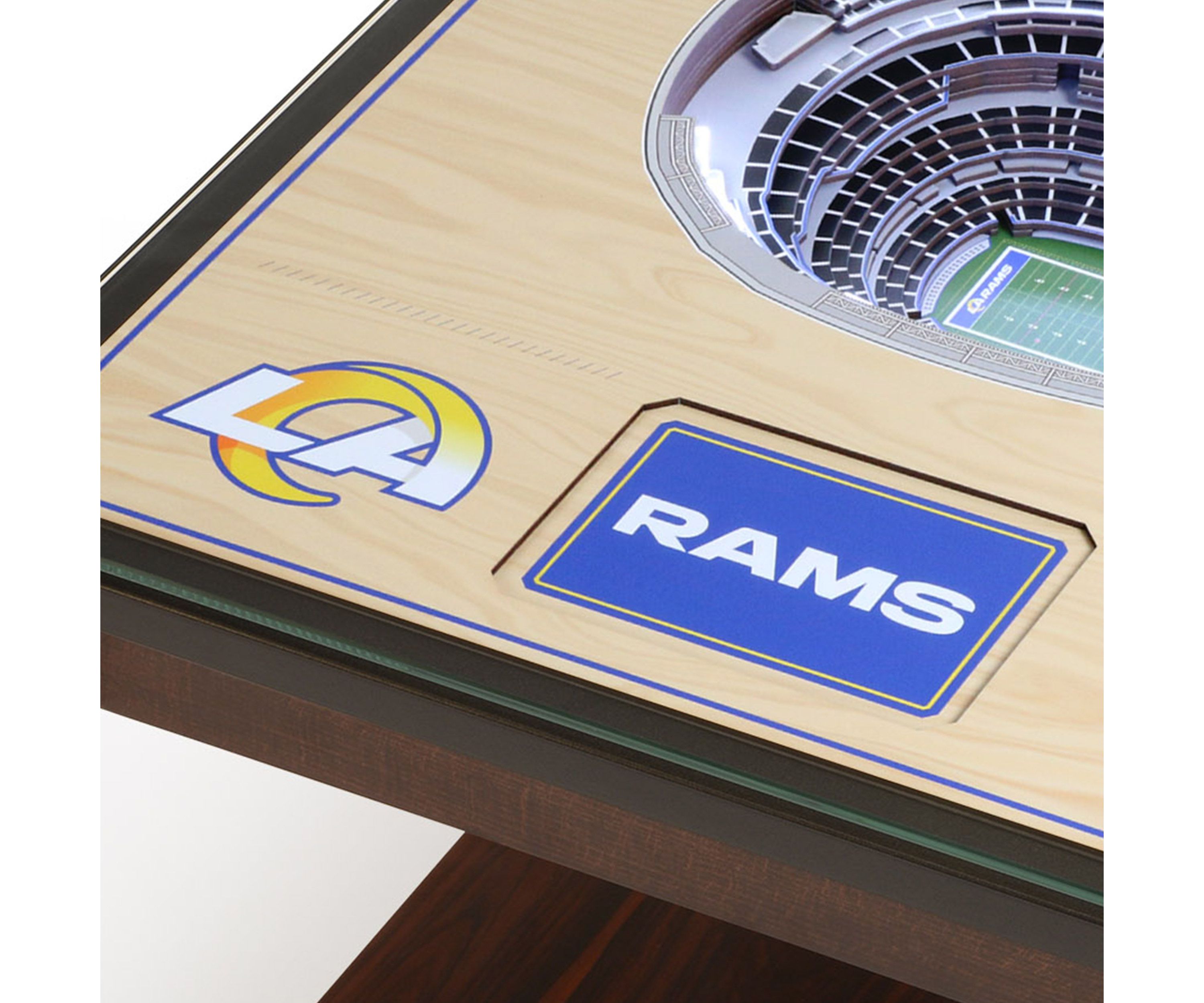 Tampa Bay Buccaneers YouTheFan NFL Los Angeles Rams 25-Layer StadiumViews Lighted End Table - SoFi Stadium