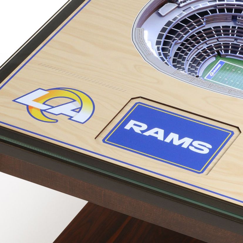 Tampa Bay Buccaneers YouTheFan NFL Los Angeles Rams 25-Layer StadiumViews Lighted End Table - SoFi Stadium
