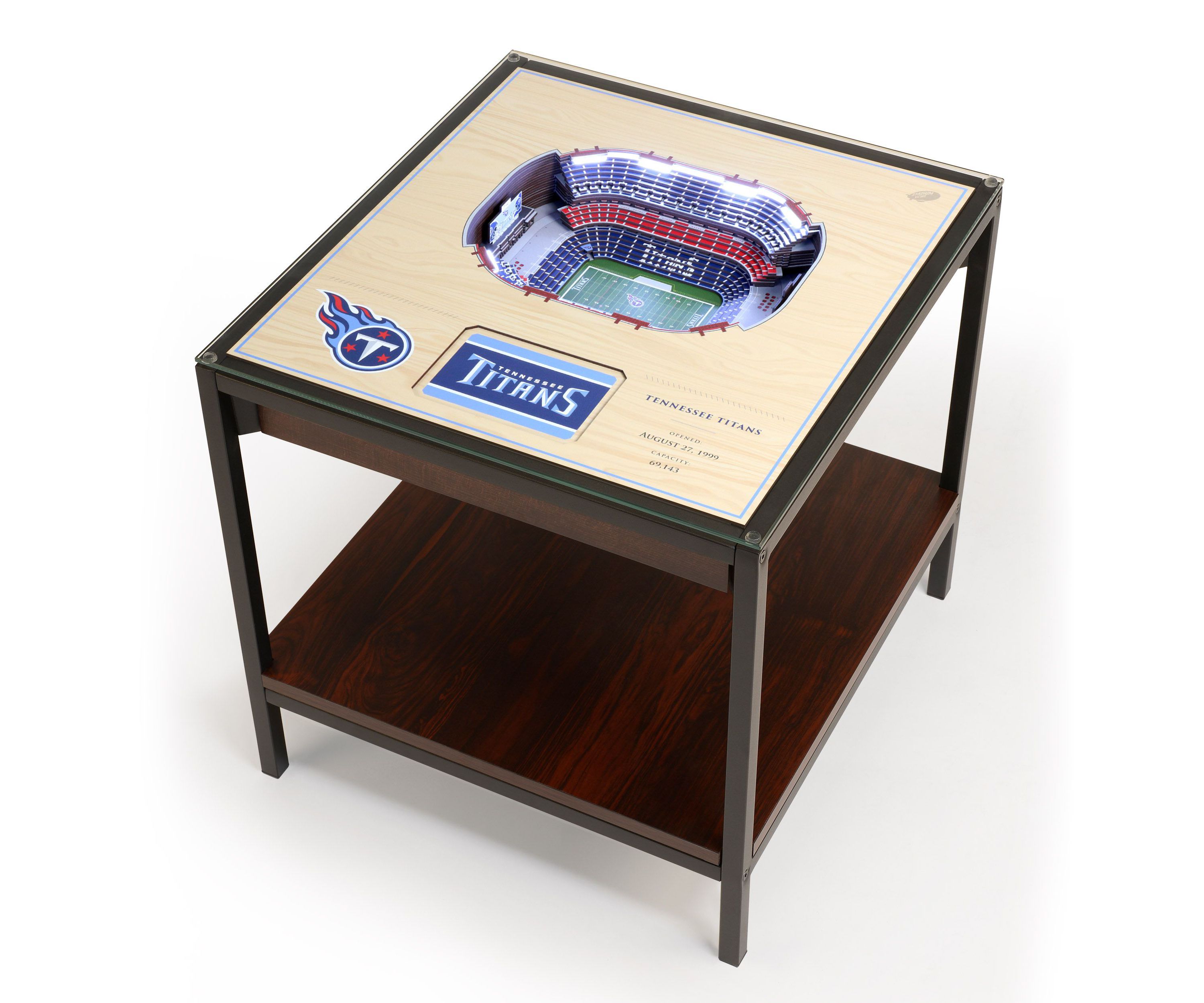 YouTheFan NFL Tennessee Titans 25-Layer StadiumViews Lighted End Table - Nissan Stadium