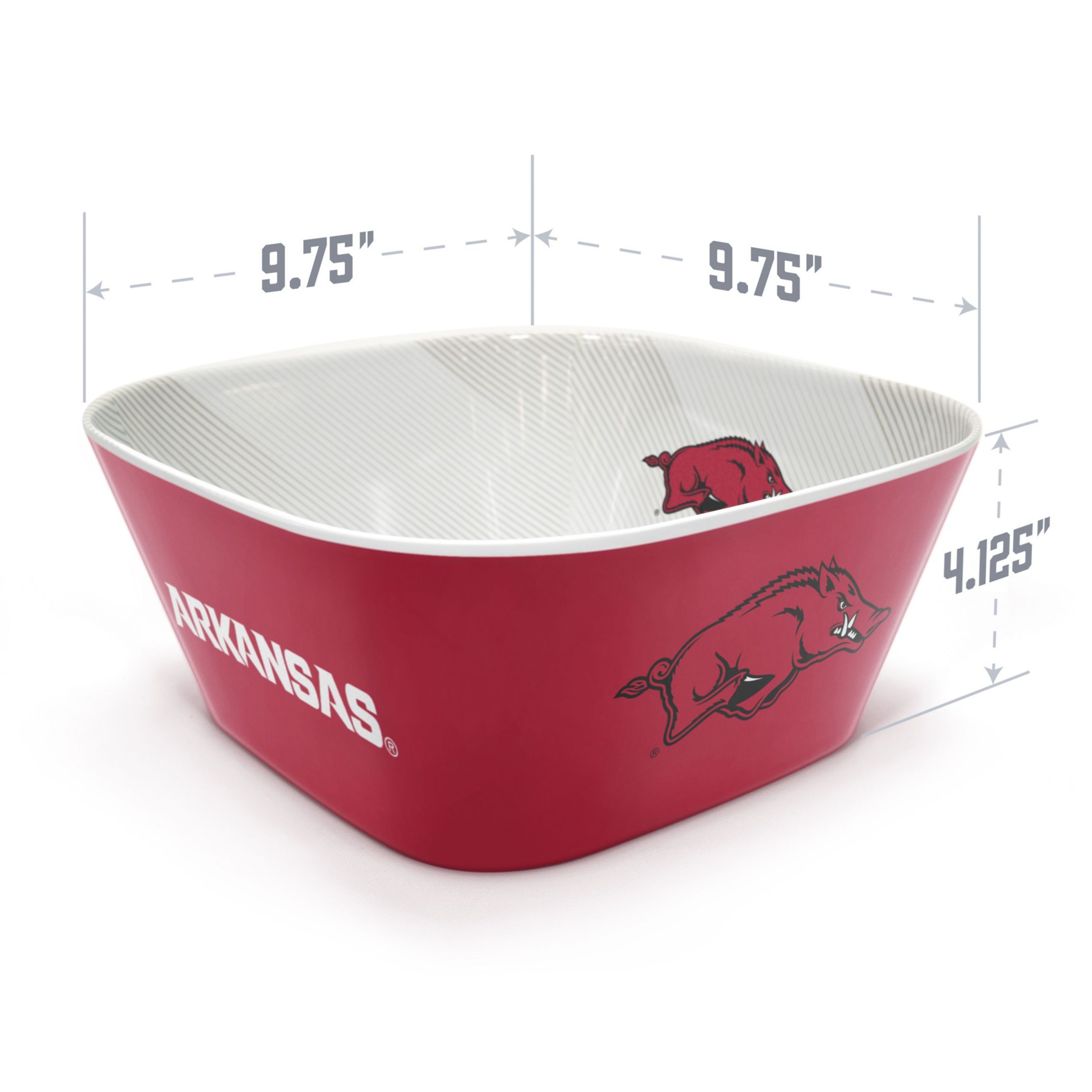 YouTheFan NCAA Arkansas Razorbacks Large Party Bowl