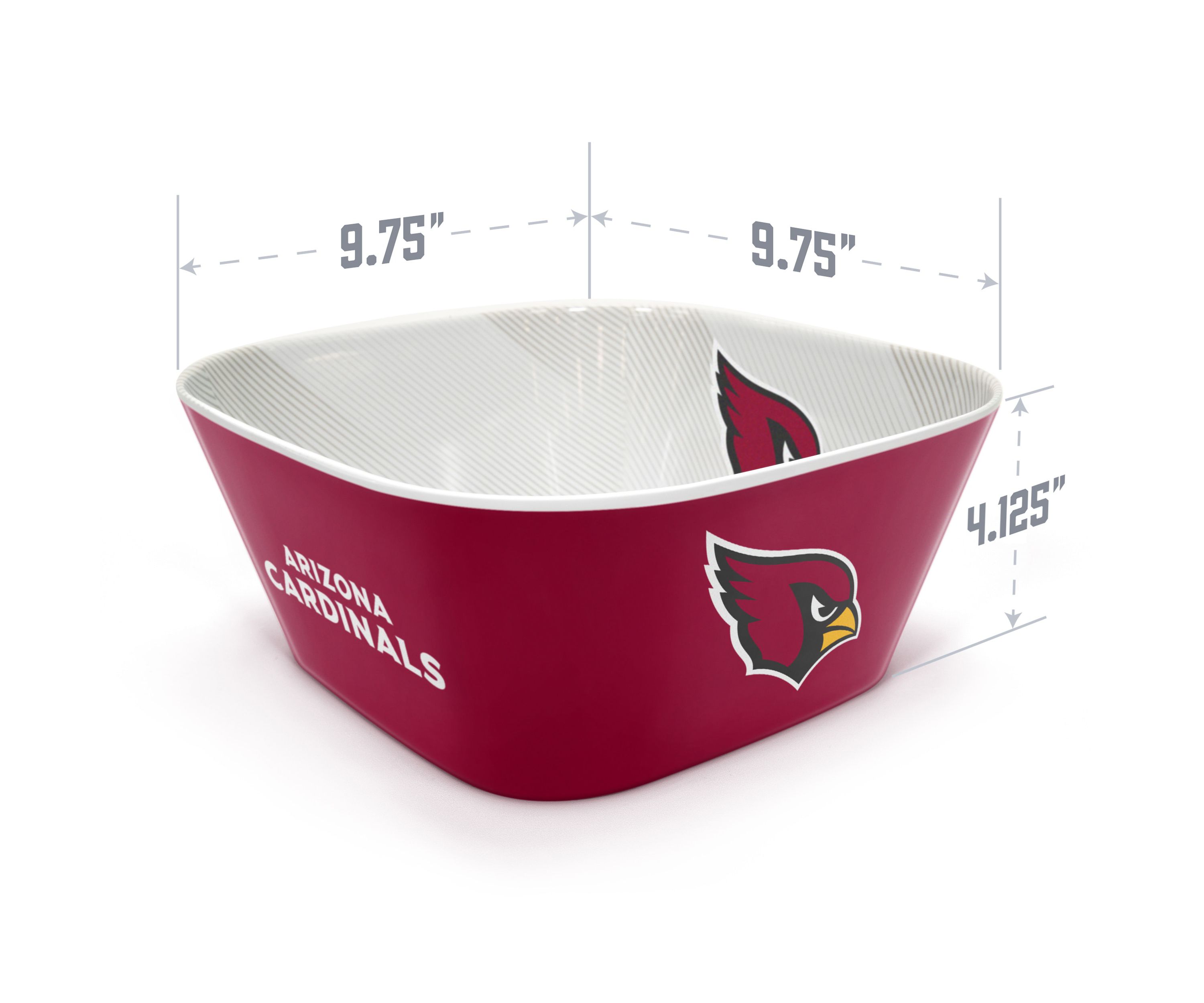 YouTheFan NFL Arizona Cardinals Large Party Bowl