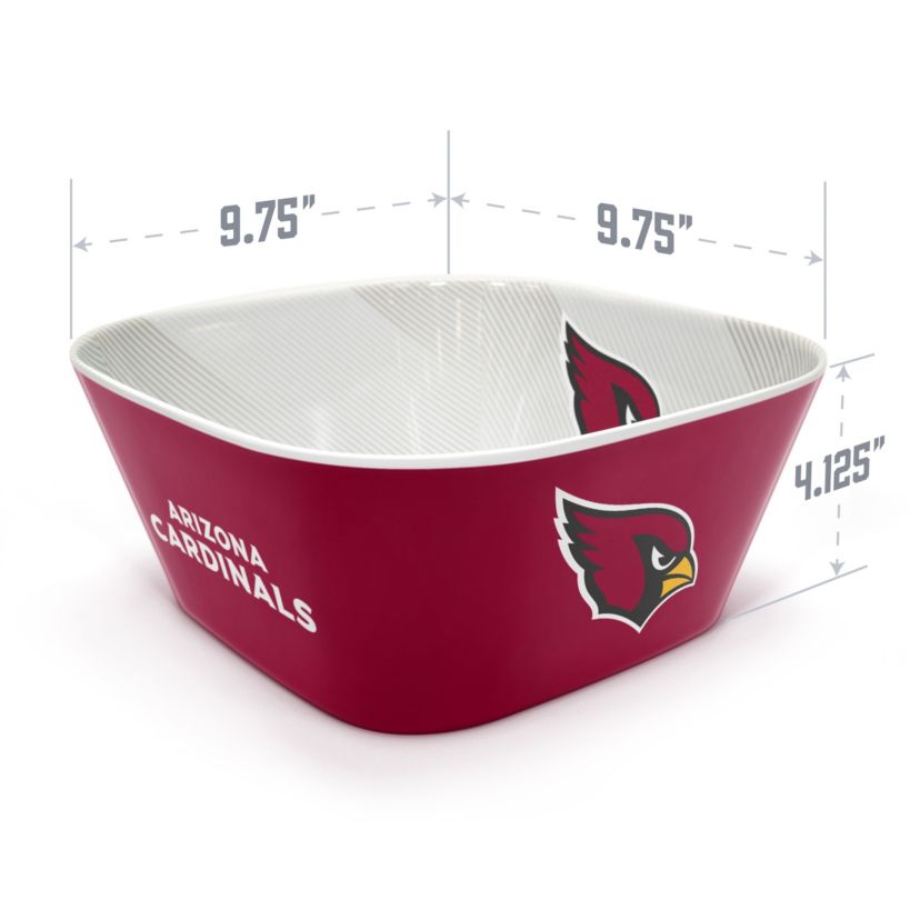 YouTheFan NFL Arizona Cardinals Large Party Bowl