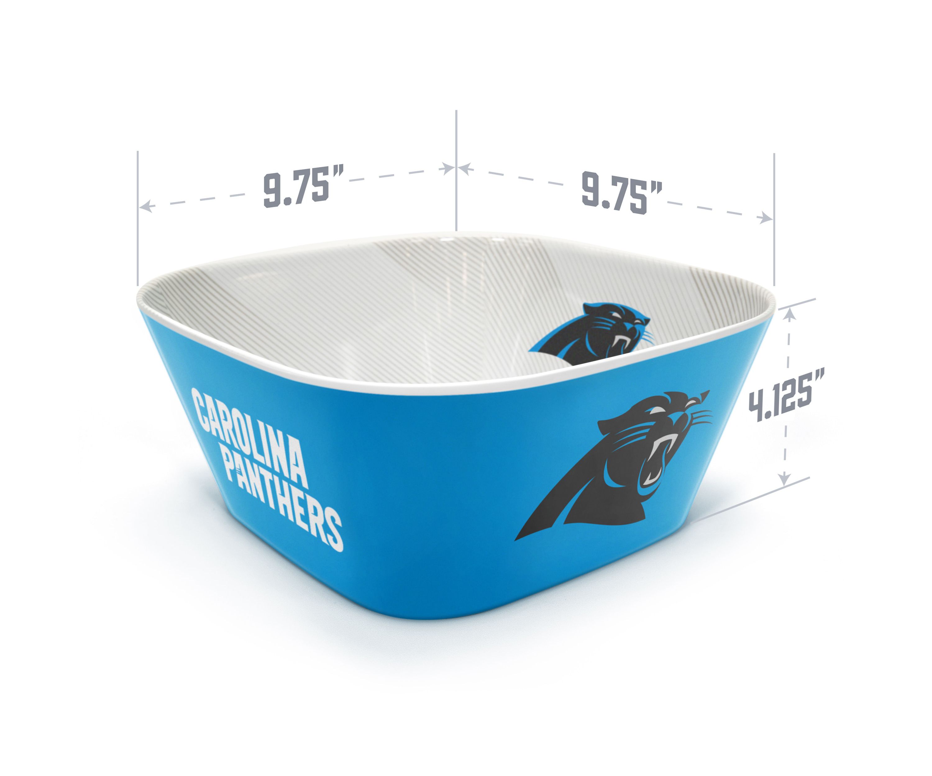 YouTheFan NFL Carolina Panthers Large Party Bowl