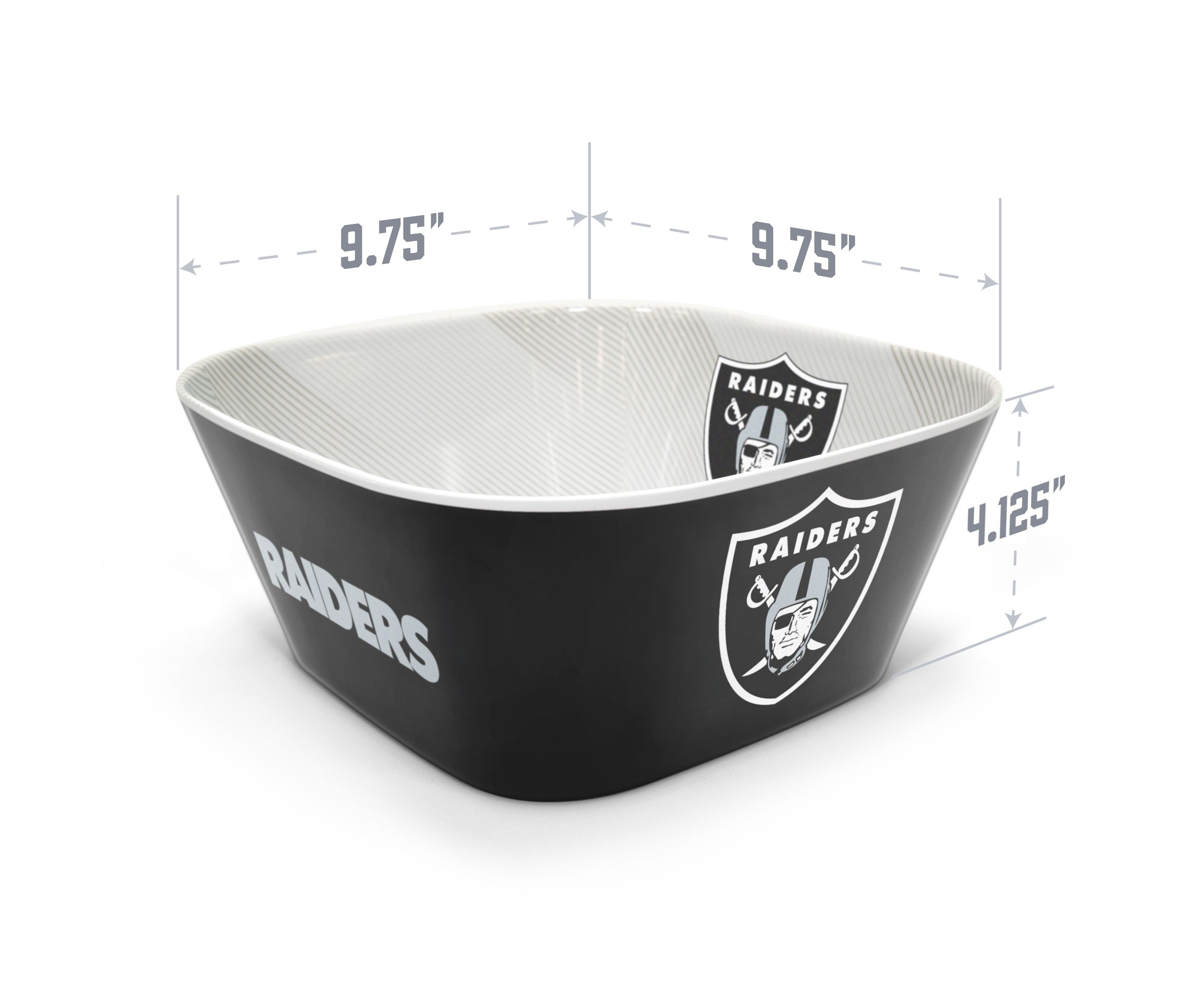 Oakland Raiders YouTheFan NFL Las Vegas Raiders Large Party Bowl