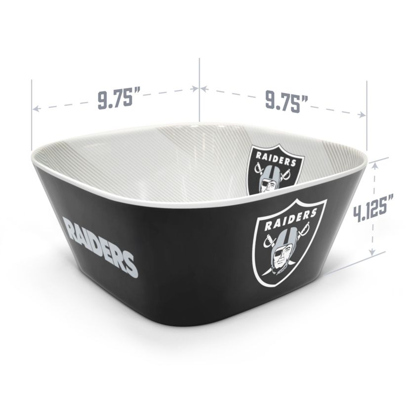 Oakland Raiders YouTheFan NFL Las Vegas Raiders Large Party Bowl