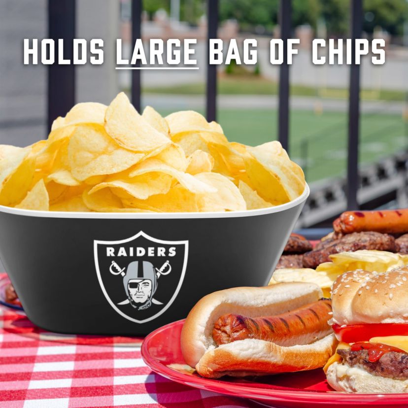 Oakland Raiders YouTheFan NFL Las Vegas Raiders Large Party Bowl