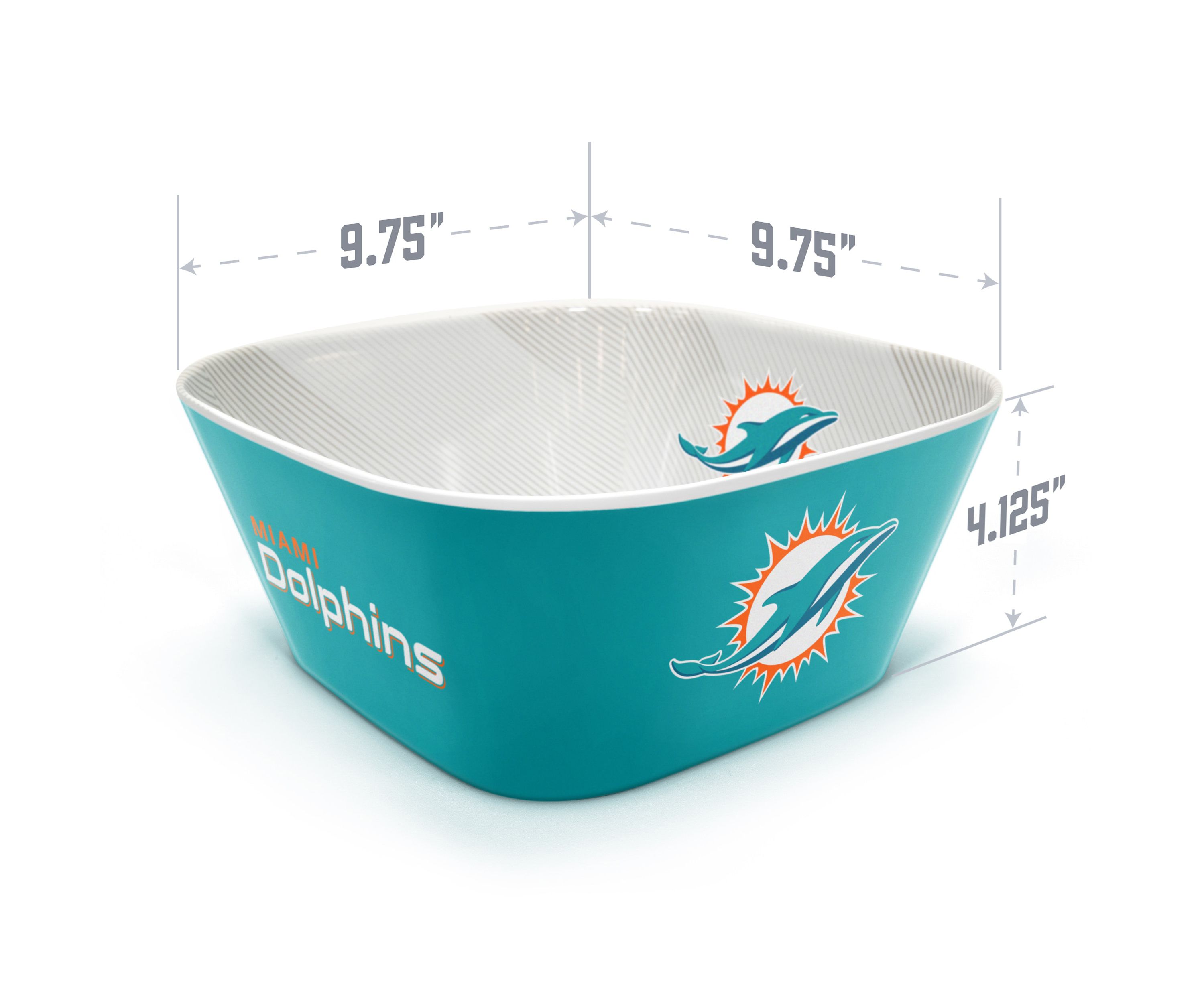 YouTheFan NFL Miami Dolphins Large Party Bowl