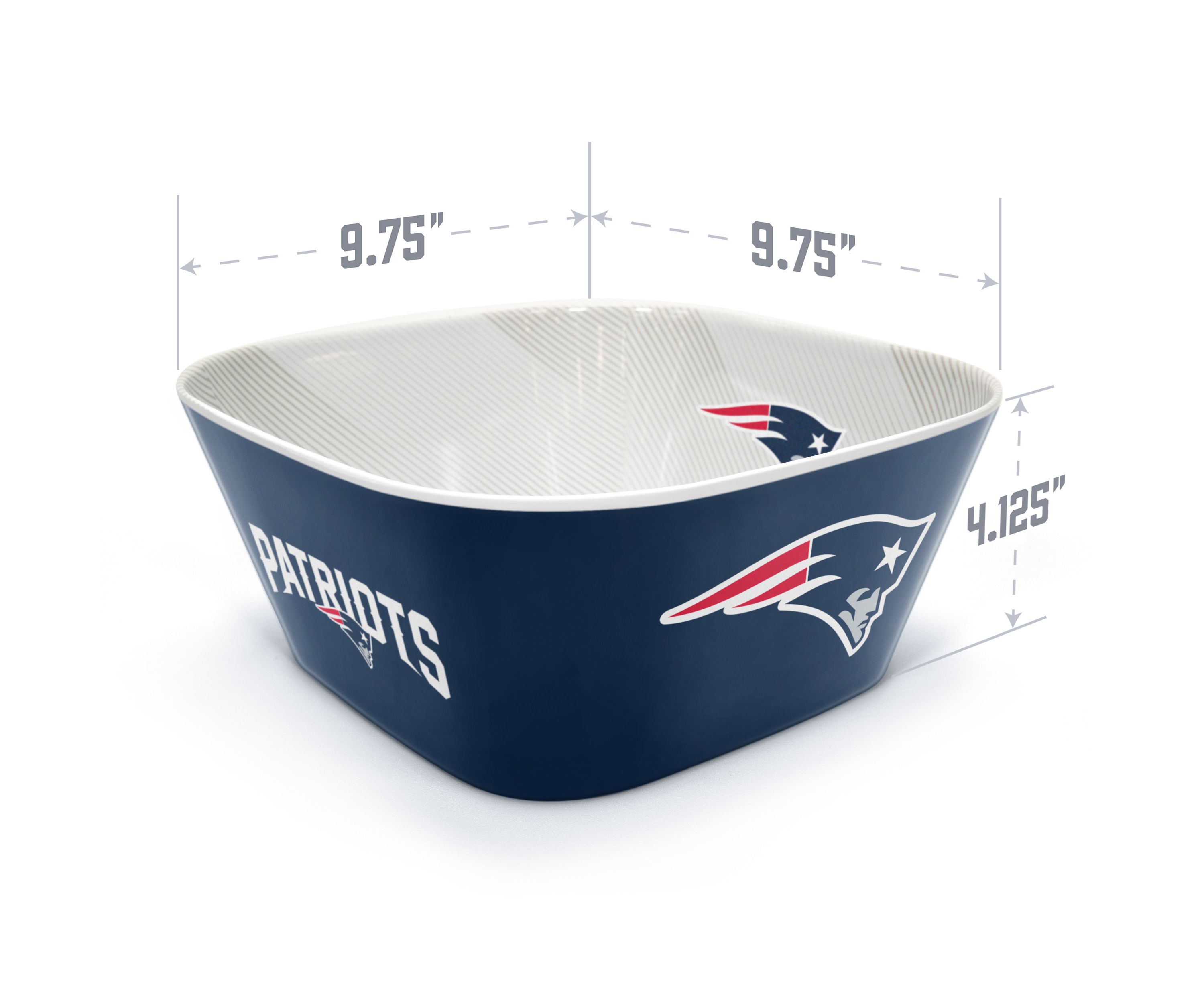 YouTheFan NFL New England Patriots Large Party Bowl