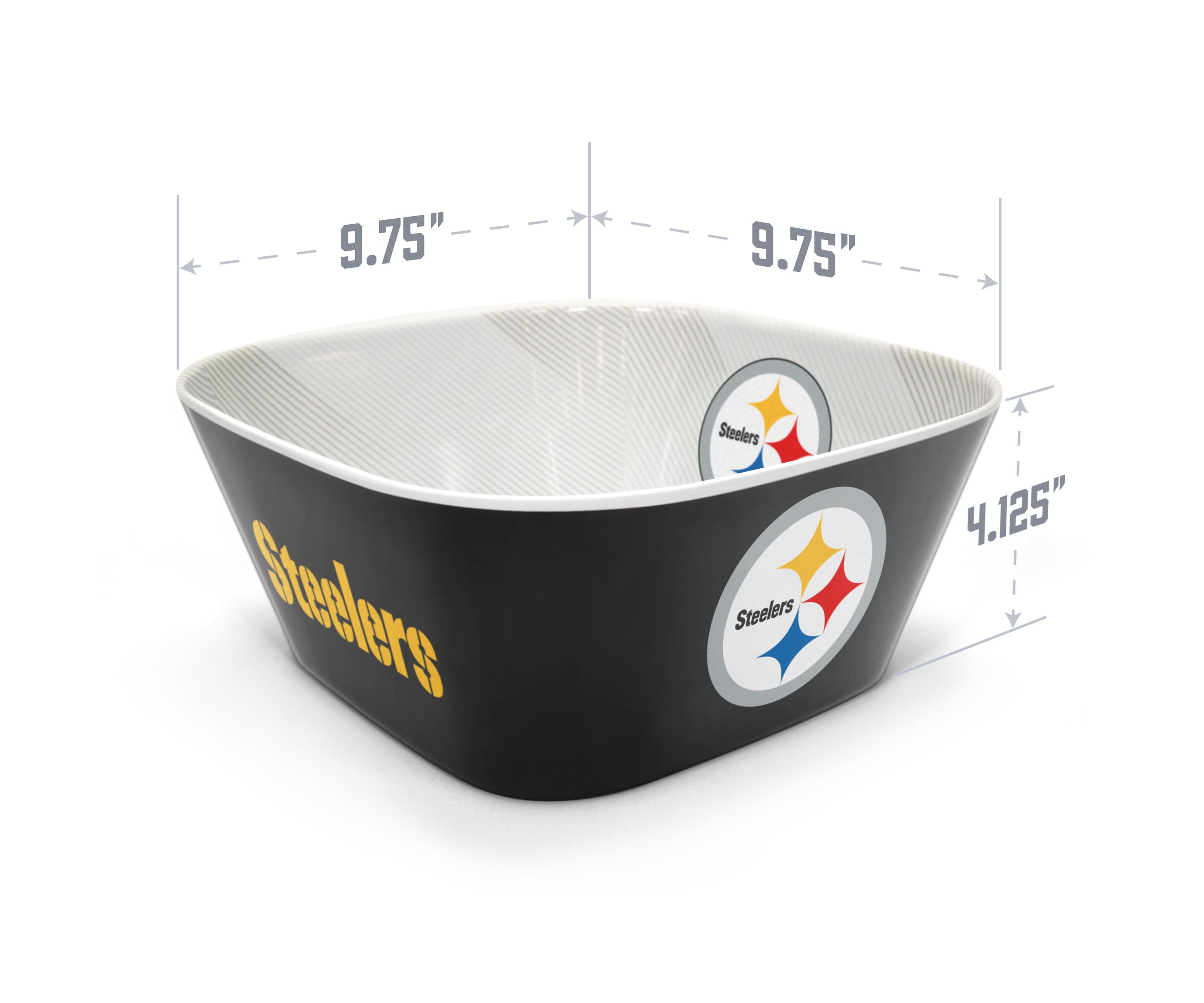 YouTheFan NFL Pittsburgh Steelers Large Party Bowl
