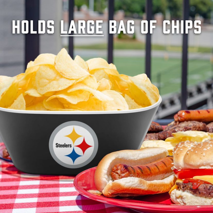 YouTheFan NFL Pittsburgh Steelers Large Party Bowl