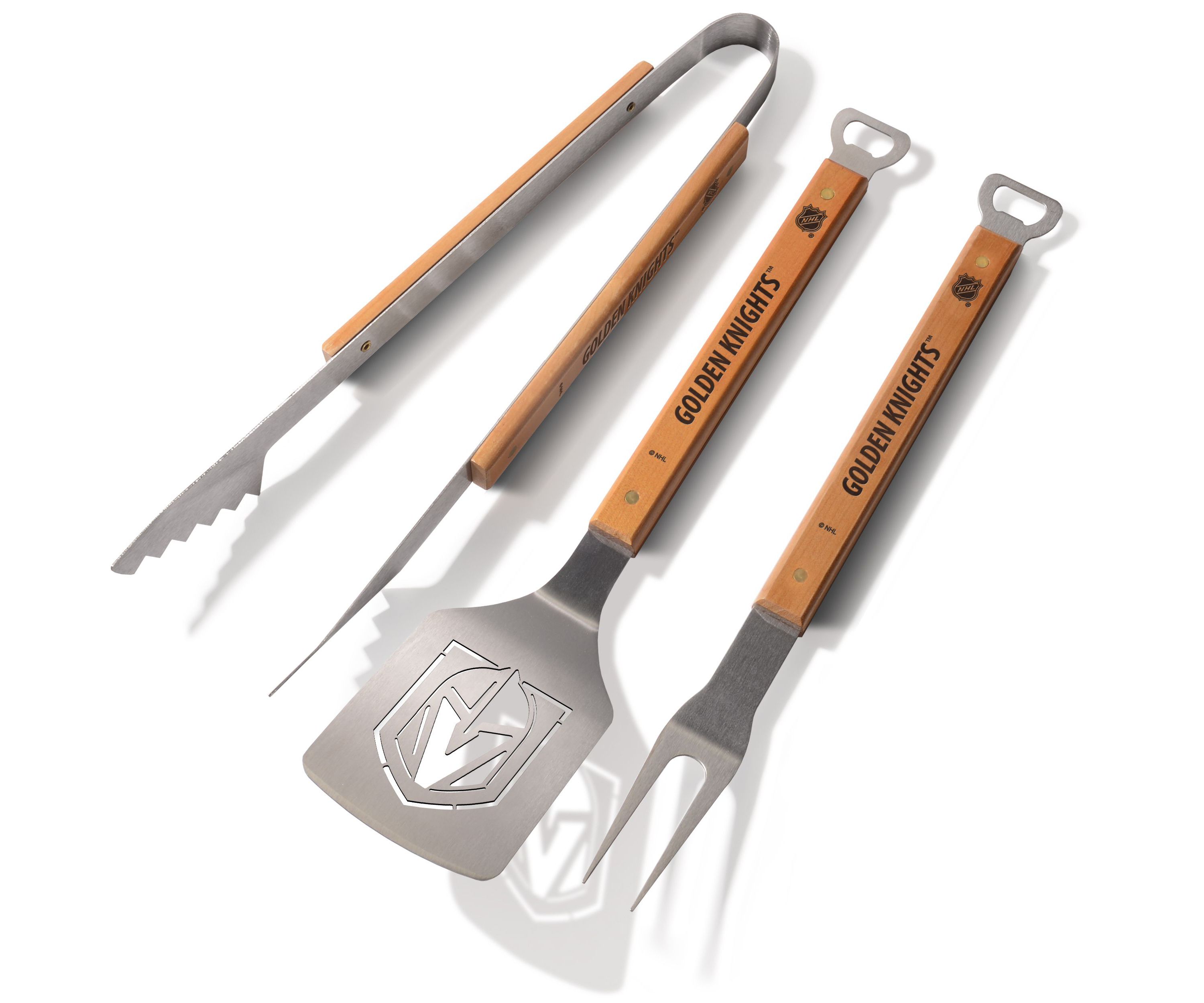 YouTheFan NHL Vegas Golden Knights Classic Series 3-Piece BBQ Set