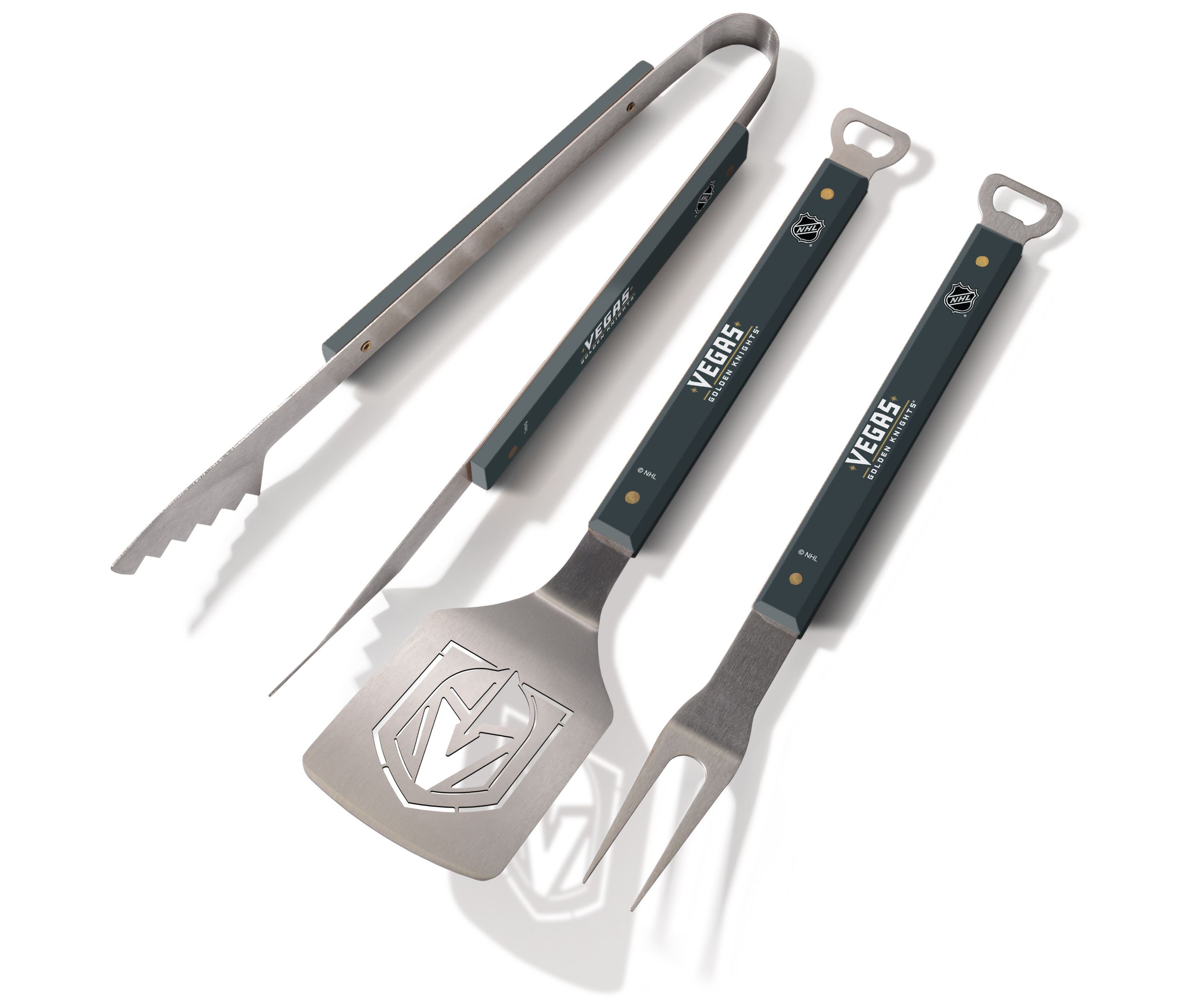 YouTheFan NHL Vegas Golden Knights Spirit Series 3-Piece BBQ Set