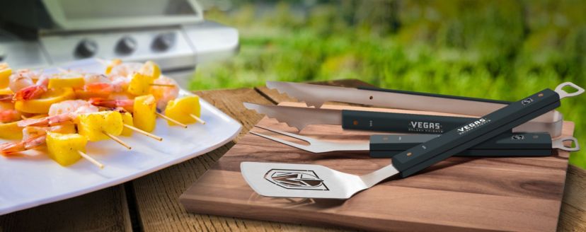 YouTheFan NHL Vegas Golden Knights Spirit Series 3-Piece BBQ Set