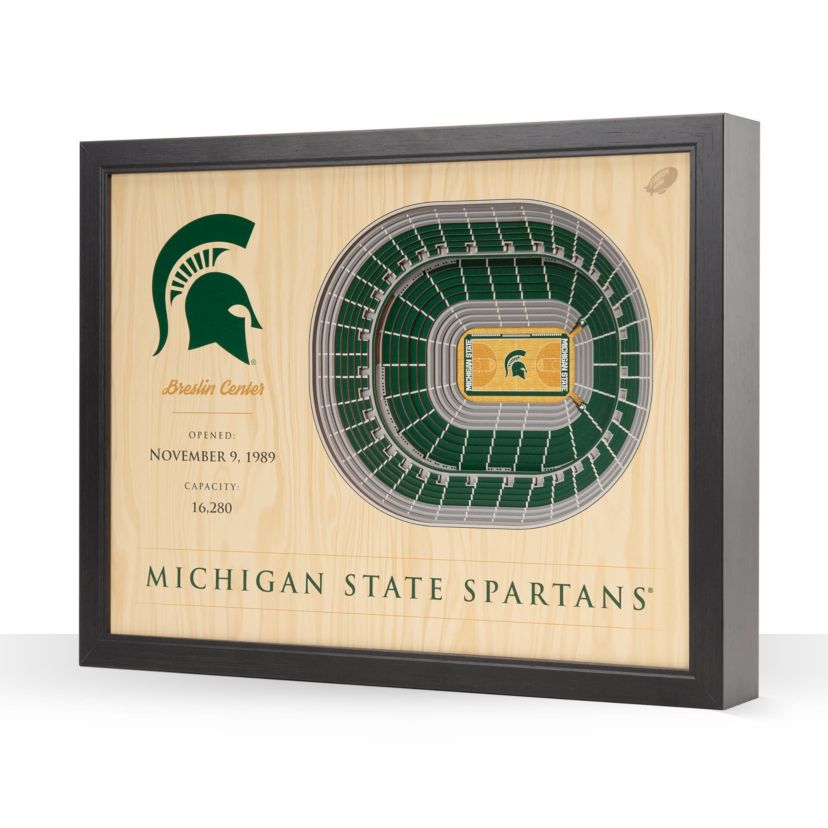 YouTheFan NCAA Michigan State Spartans BB 25-Layer StadiumViews 3D Wall Art - Breslin Center