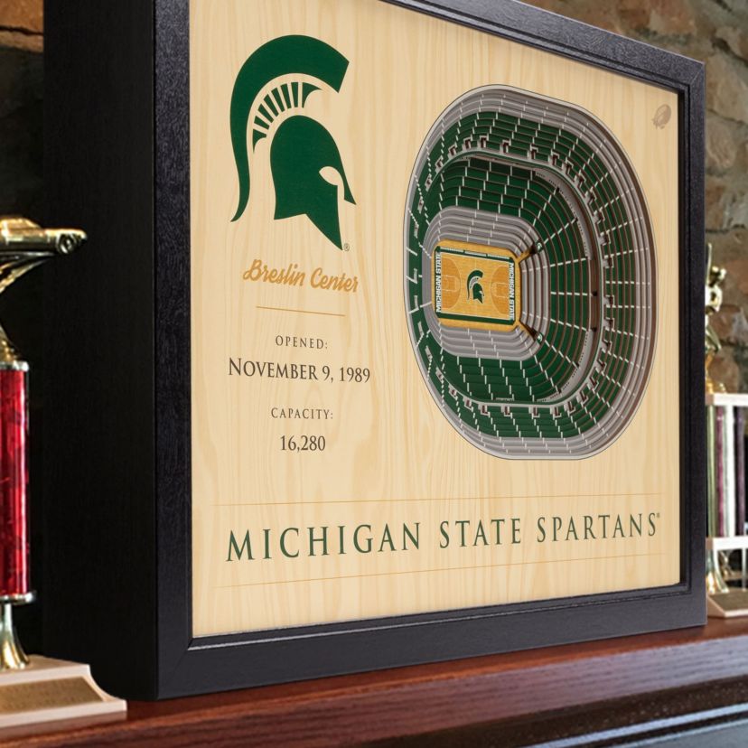 YouTheFan NCAA Michigan State Spartans BB 25-Layer StadiumViews 3D Wall Art - Breslin Center